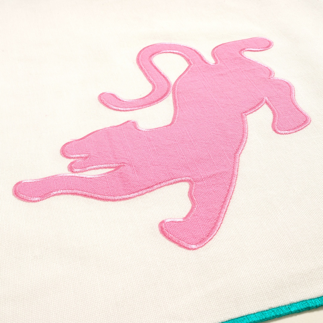 Nilüfer Overloklu Nakışlı Pamuk Runner 50x180 Cm Ekru