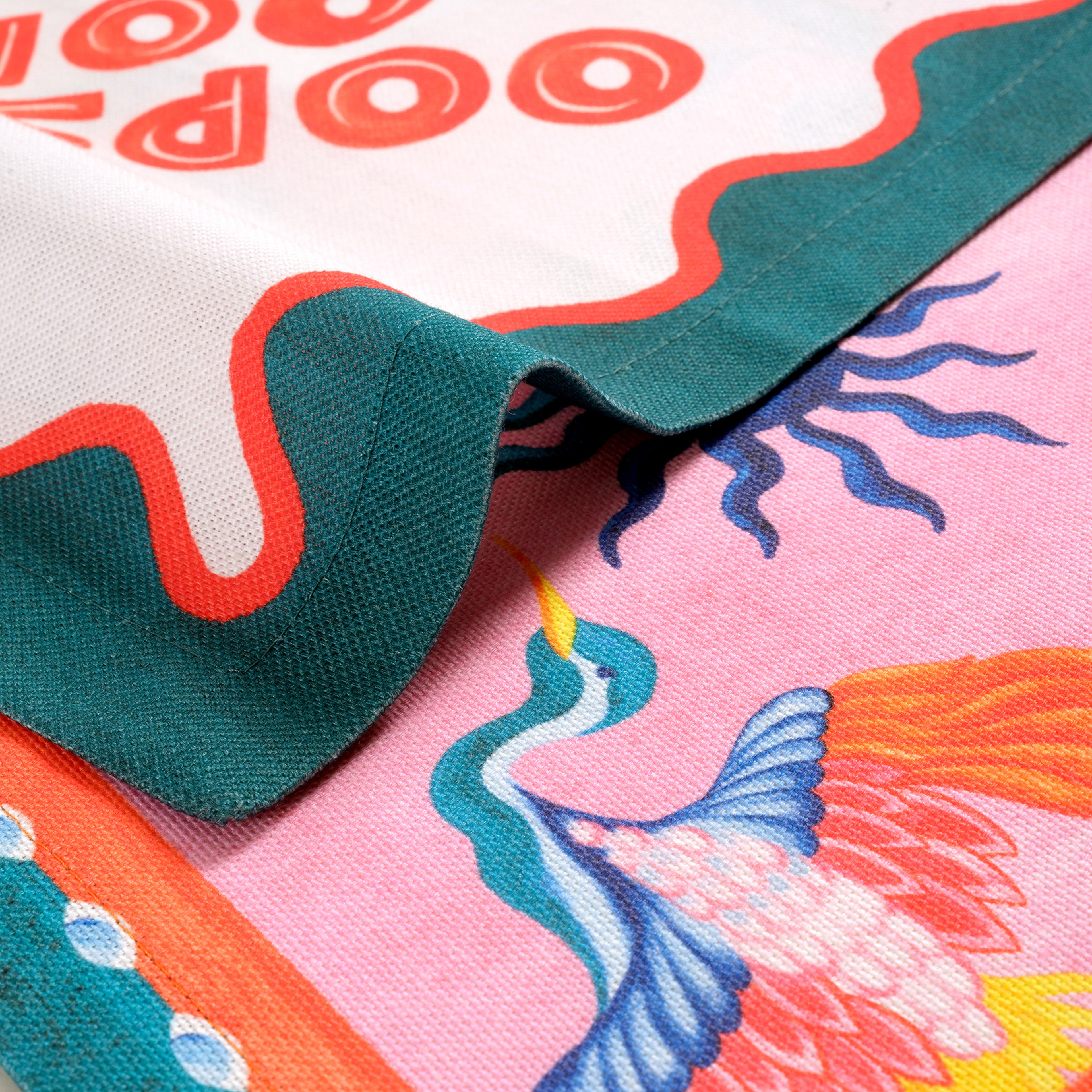 Nilüfer Dijital Baskılı Pamuk Peçete 25x25 Cm Renkli