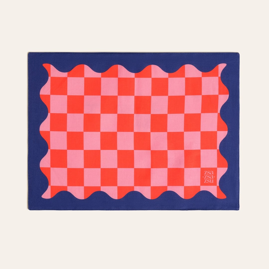 Nilüfer Dijital Baskılı Pamuk Amerikan Servis 35x50 Cm Pembe - Kırmızı