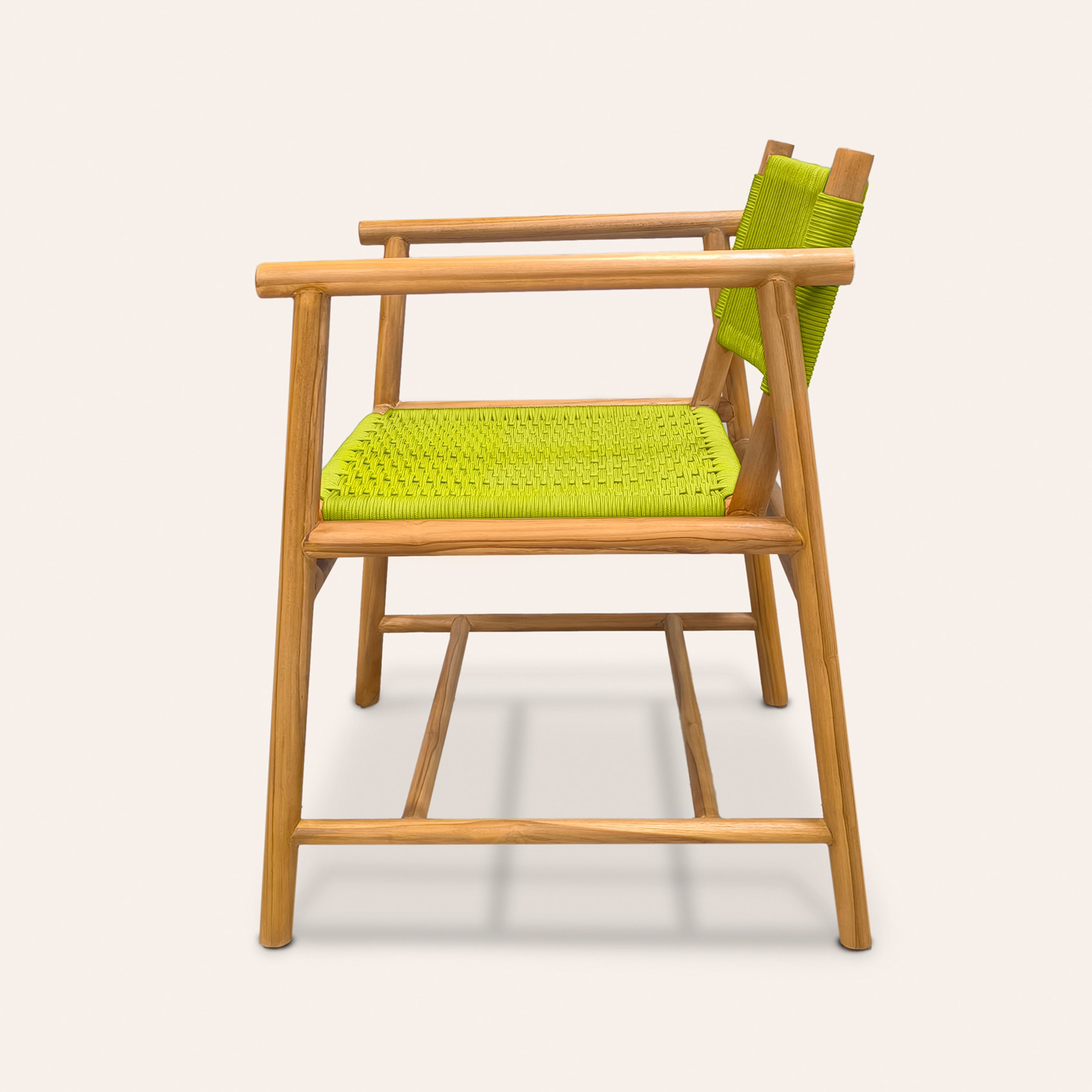 Sumatra Teak Wood Sandalye 57,5x61x78 Cm Yeşil