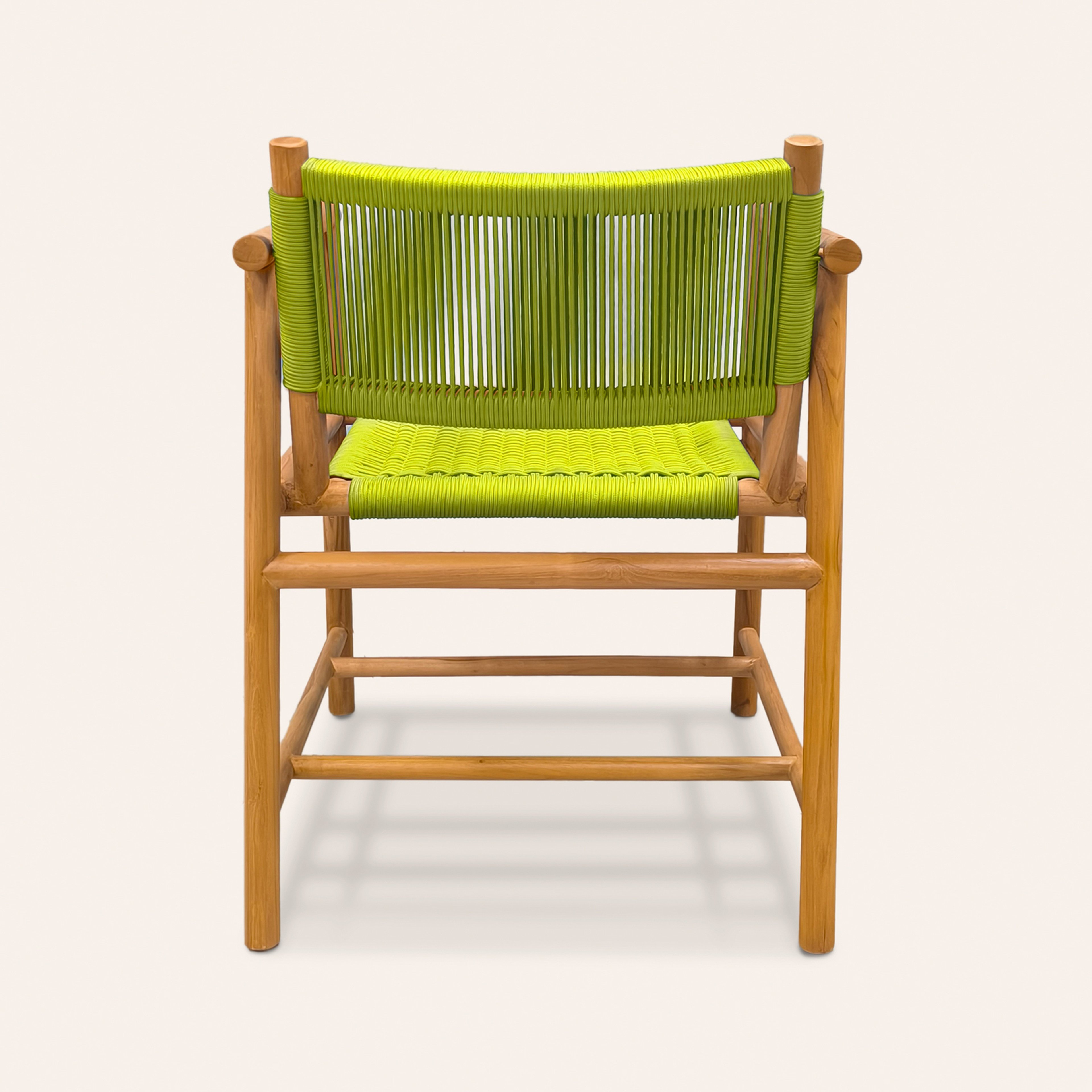 Sumatra Teak Wood Sandalye 57,5x61x78 Cm Yeşil