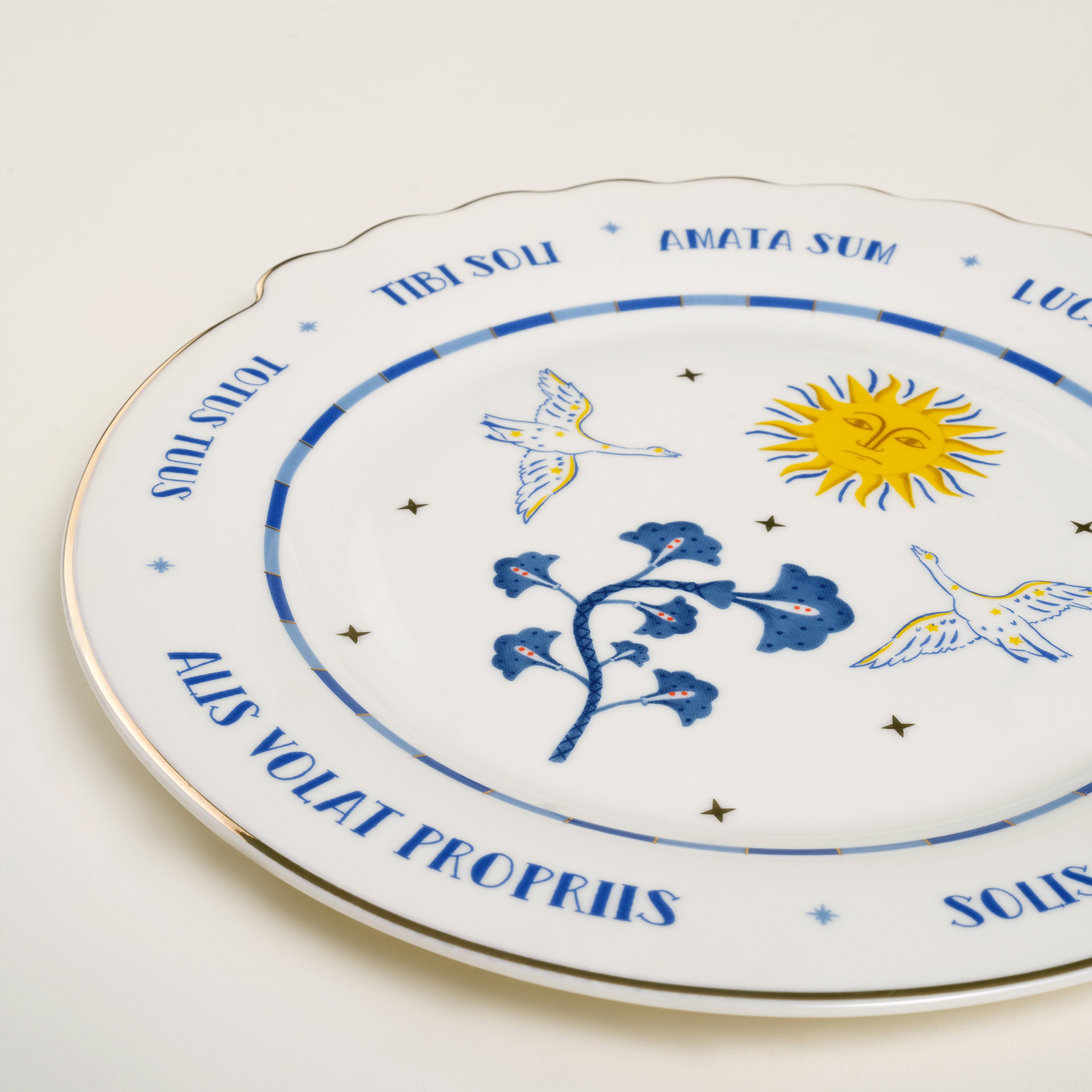 Luohu Porselen Pasta Tabağı 20x20x2 Cm Beyaz