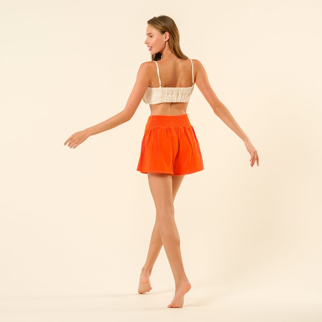 Tavas Mini %100 Pamuk Etek - Turuncu