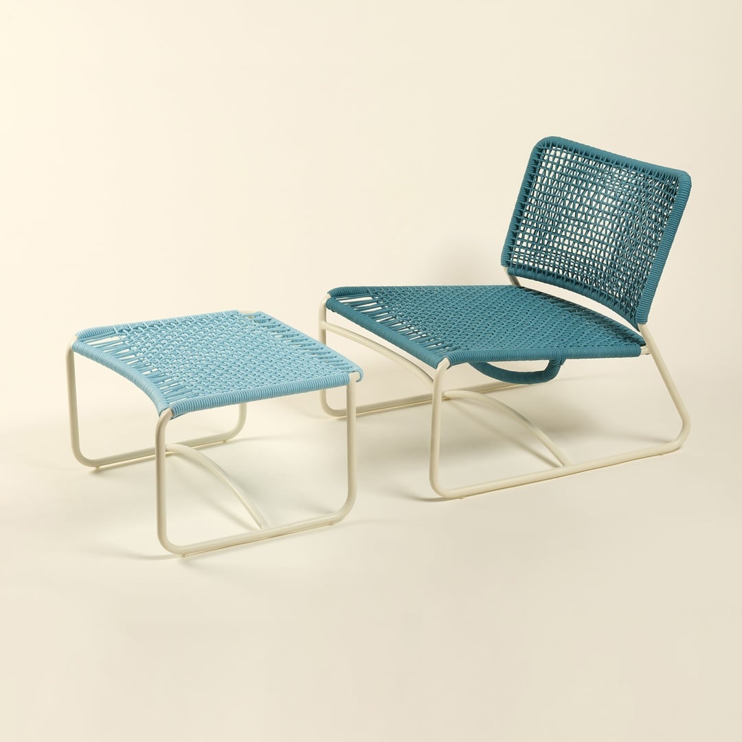 Como Alumınyum Sandalye 81x69x75 Cm Yeşil - Mavi