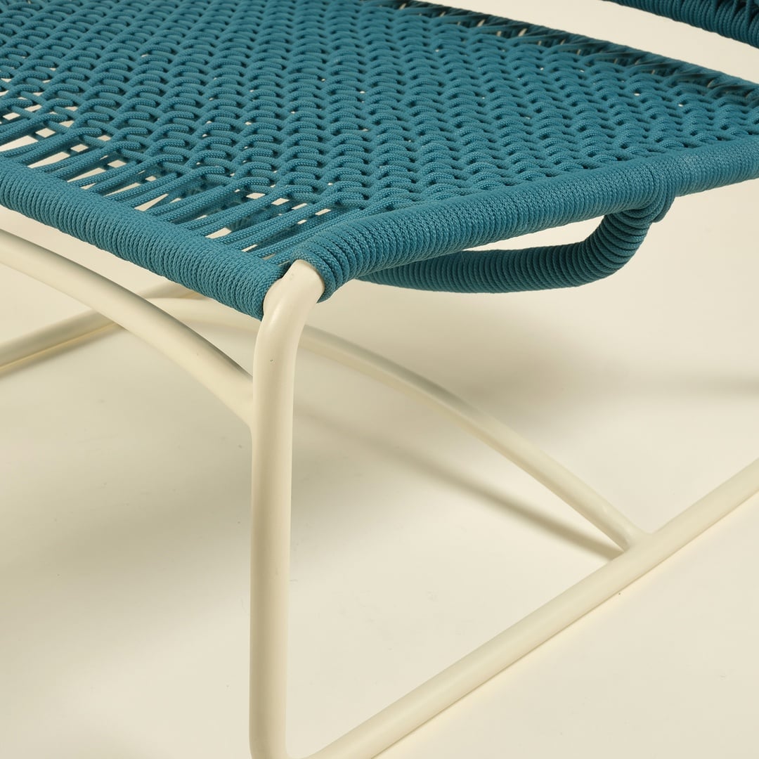 Como Alumınyum Sandalye 81x69x75 Cm Yeşil - Mavi