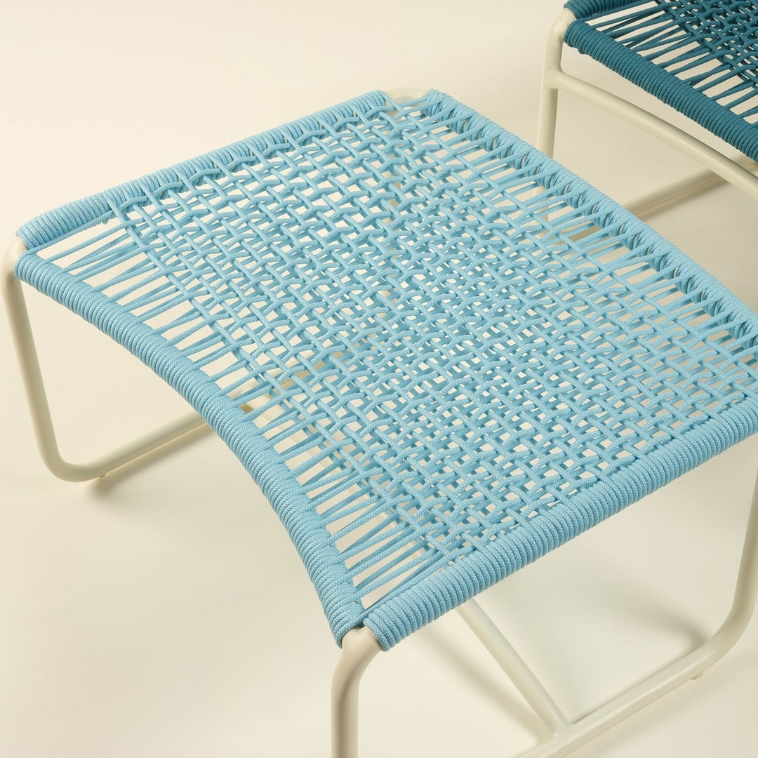 Como Alumınyum Sandalye 81x69x75 Cm Yeşil - Mavi