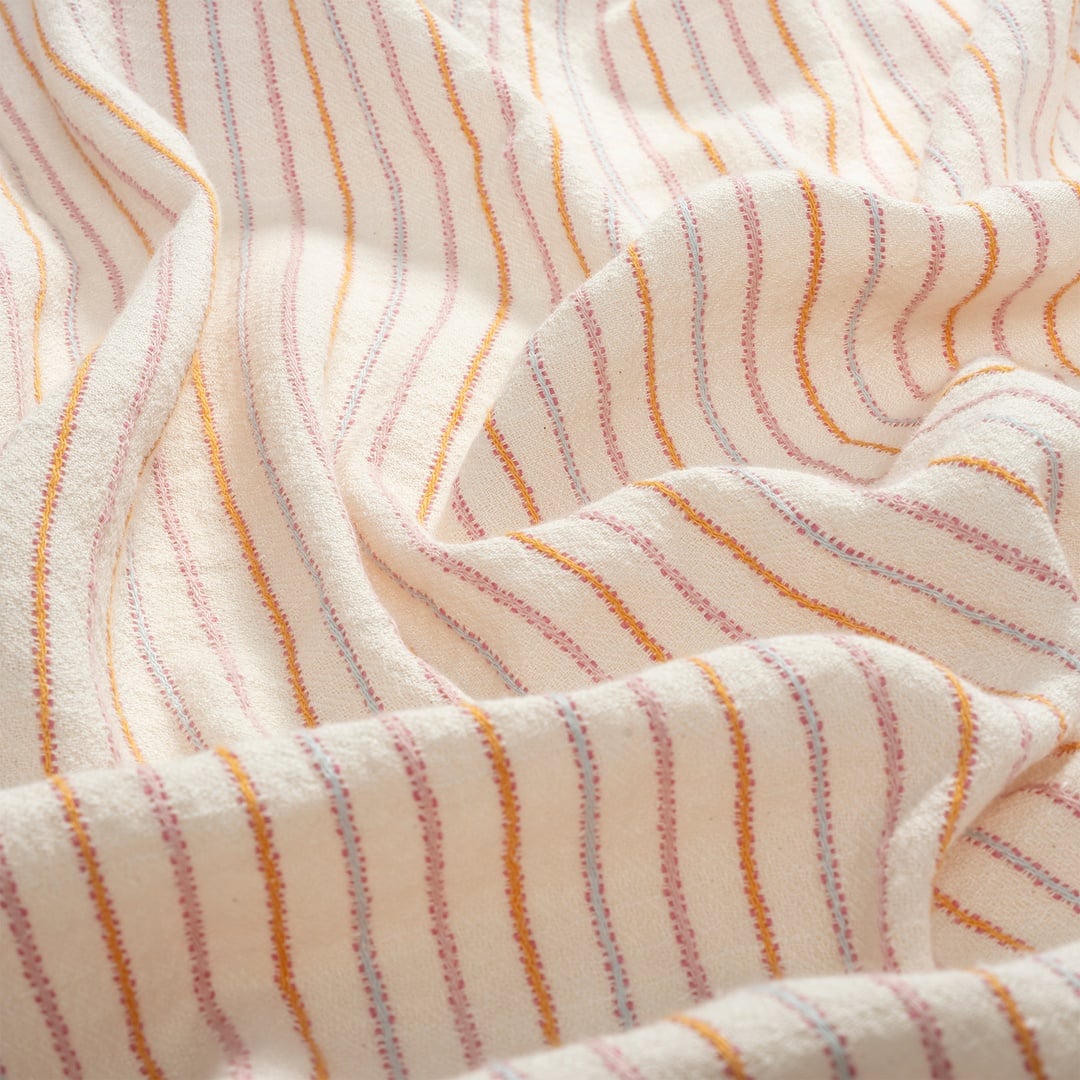 Nilüfer İplik Boyalı Pamuk Keten Pike 200x220 Cm Renkli