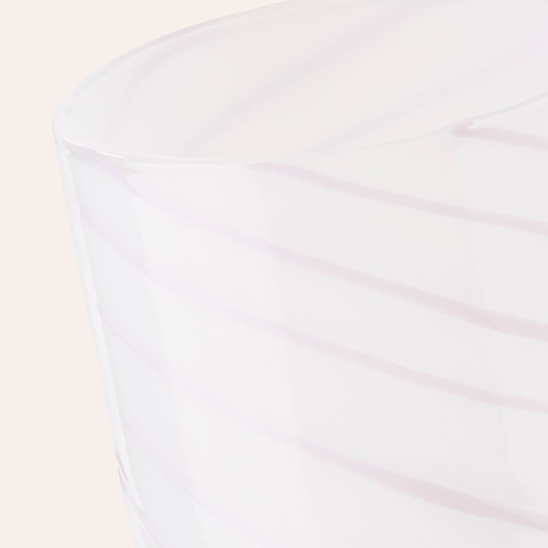 Henan Borosilikat Cam Su Bardağı 300 Ml Pembe