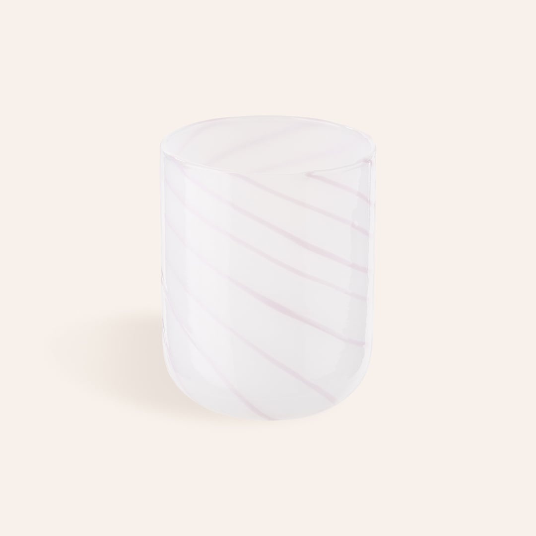 Henan Borosilikat Cam Su Bardağı 300 Ml Pembe