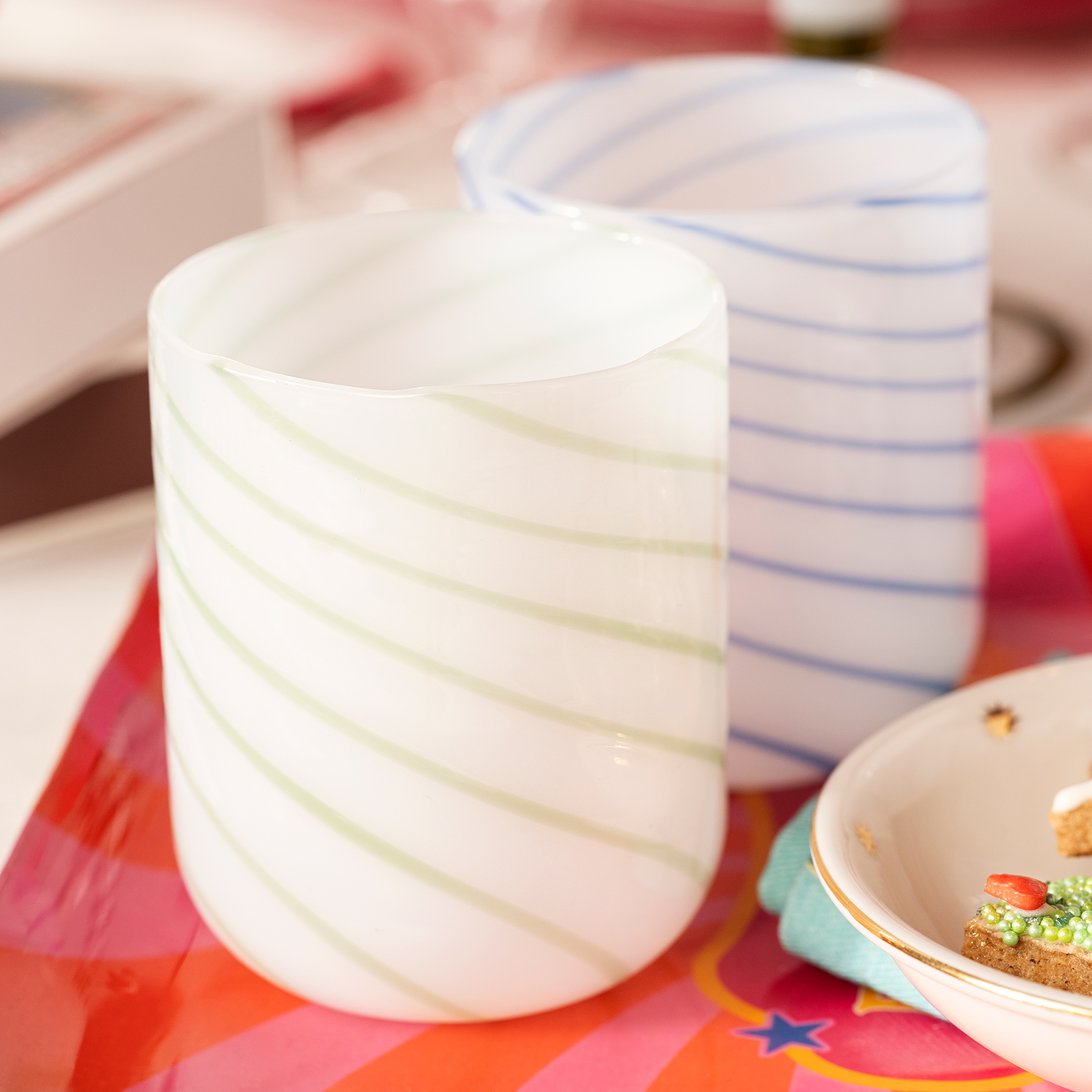 Henan Borosilikat Cam Su Bardağı 300 Ml Yeşil