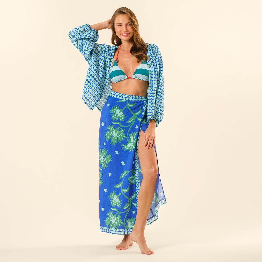 Tavas Dijital Baskılı Gömlek - Lacivert