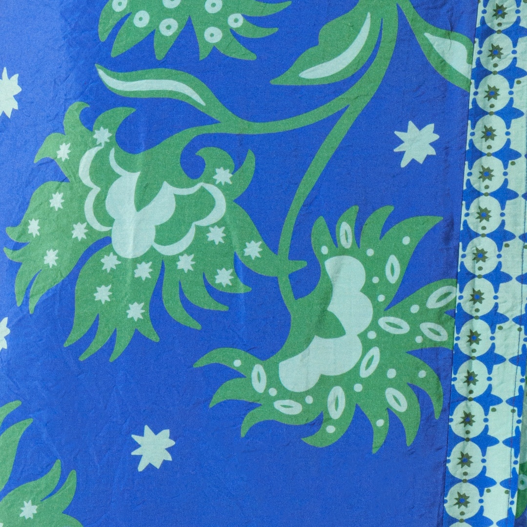 Tavas Dijital Baskılı Bağlamalı Etek - Lacivert