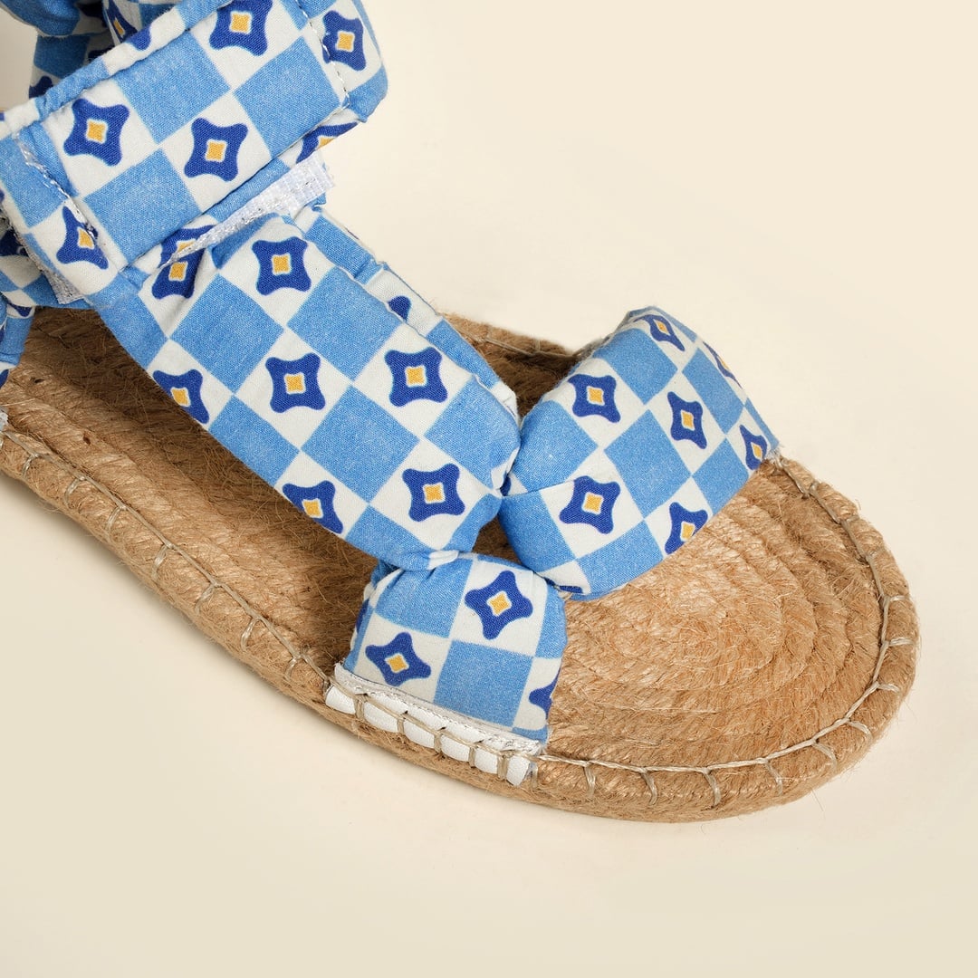 Florya Jüt Sandalet 37-40 Mavi