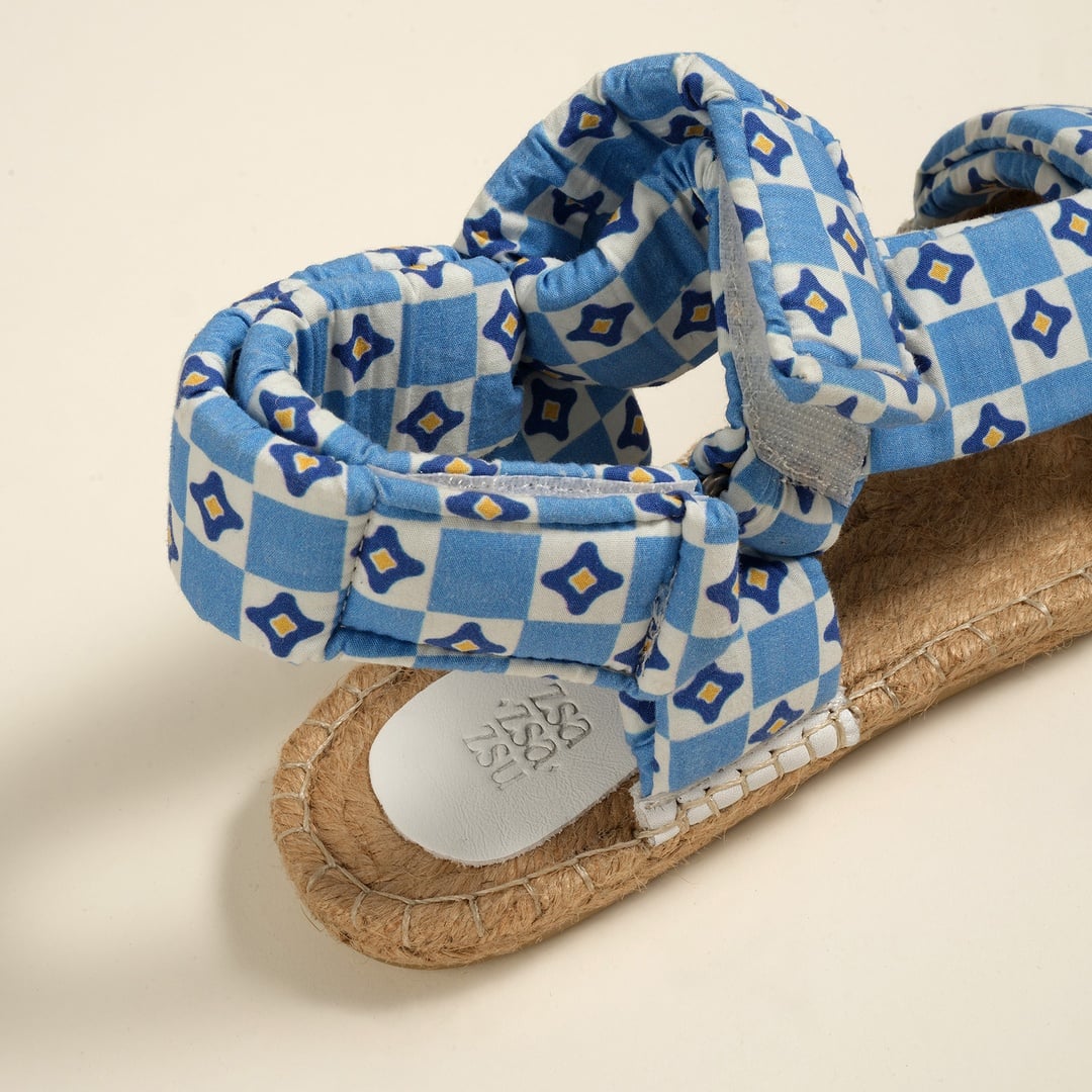 Florya Jüt Sandalet 37-40 Mavi