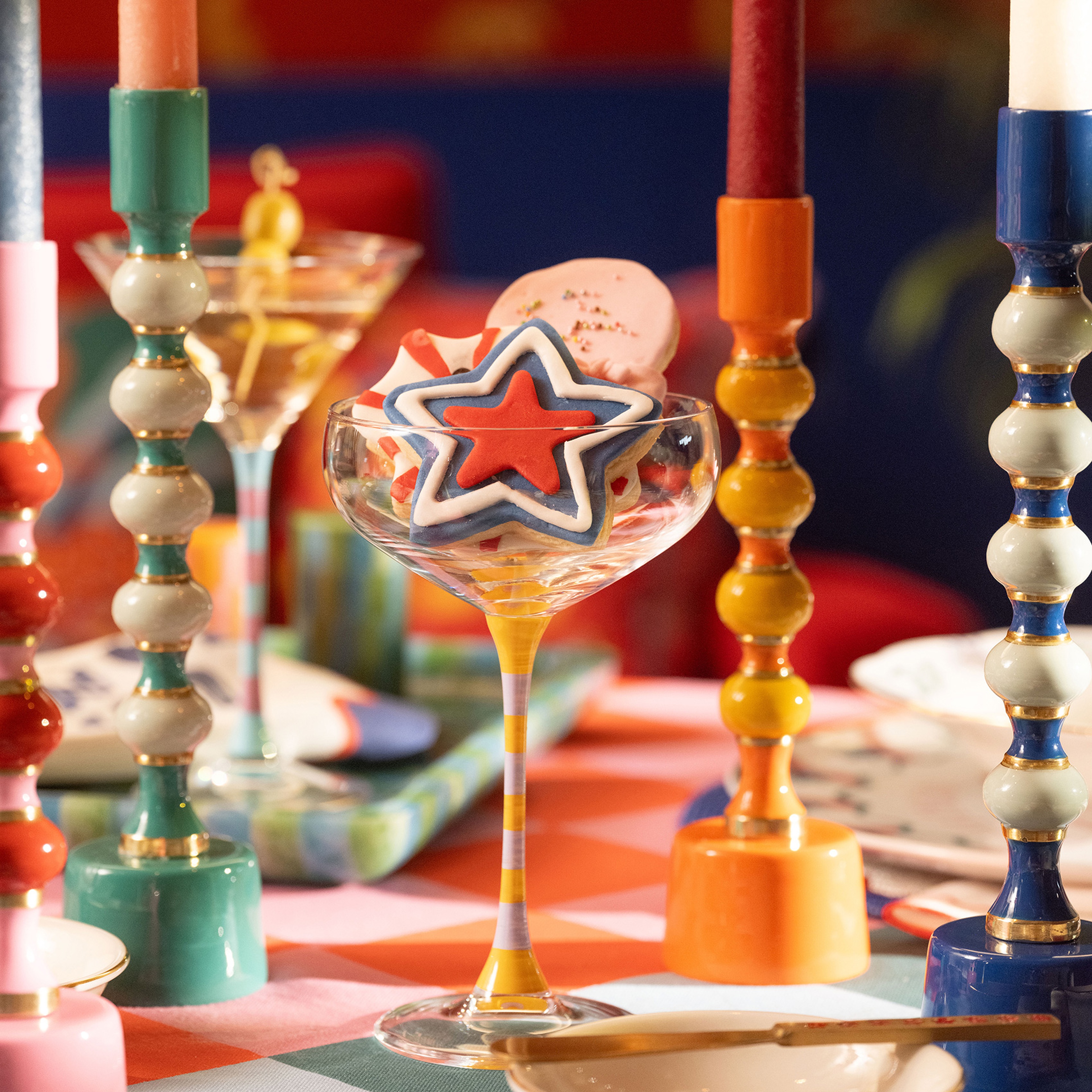 Loess Cam Kadeh 270 Ml Sarı - Lila