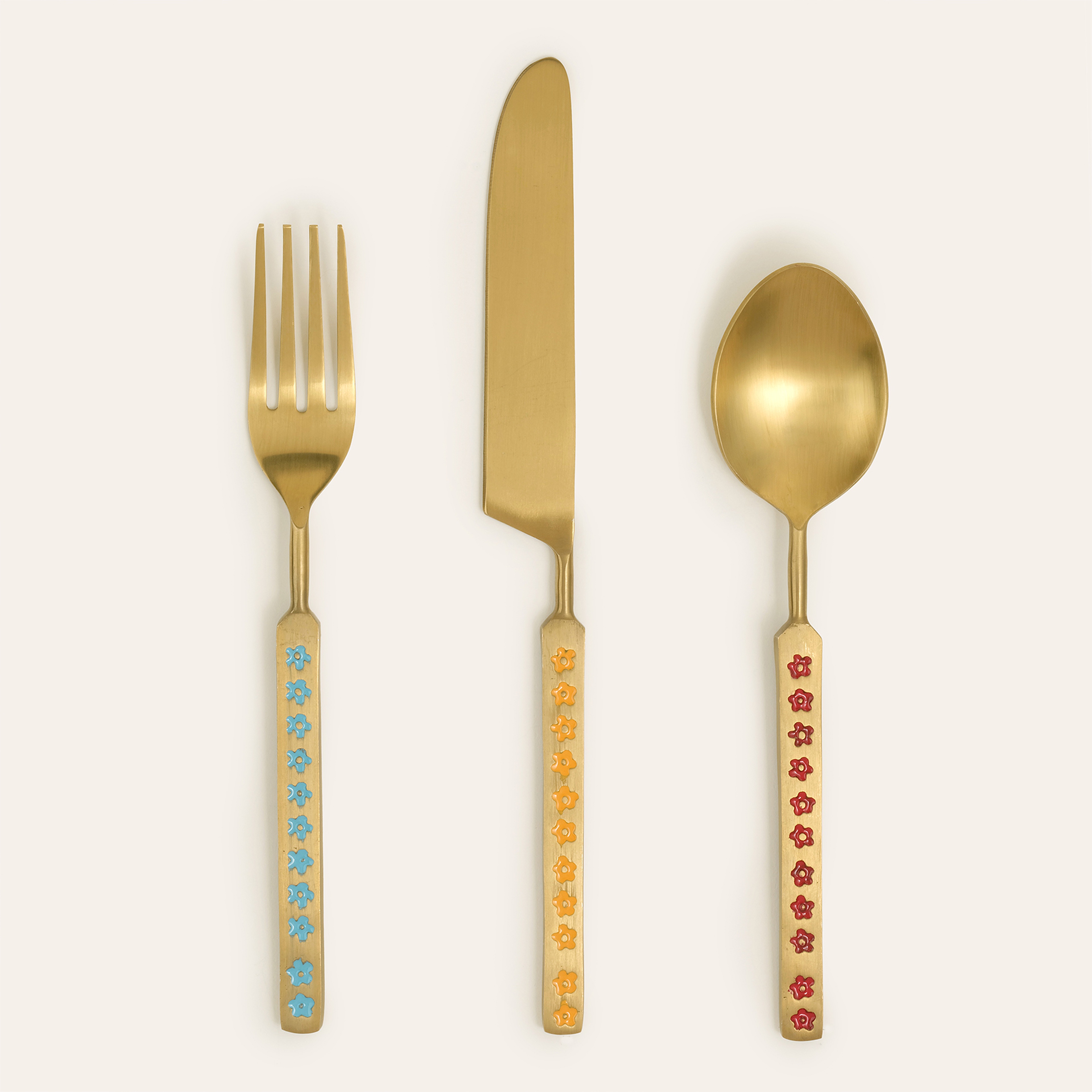 Rampur Çelik Servis Seti 5x15x2 Cm Renkli