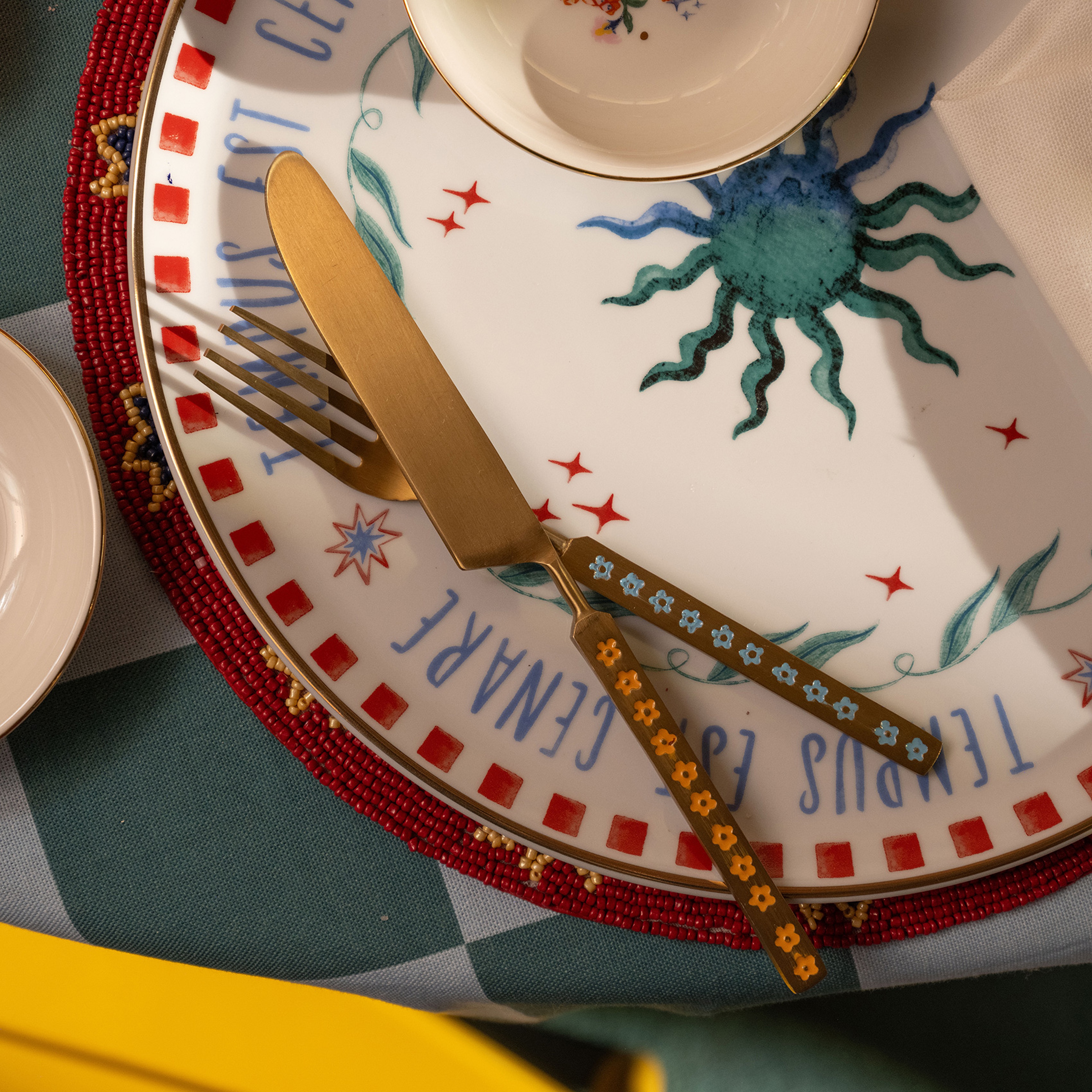 Rampur Çelik Servis Seti 5x15x2 Cm Renkli