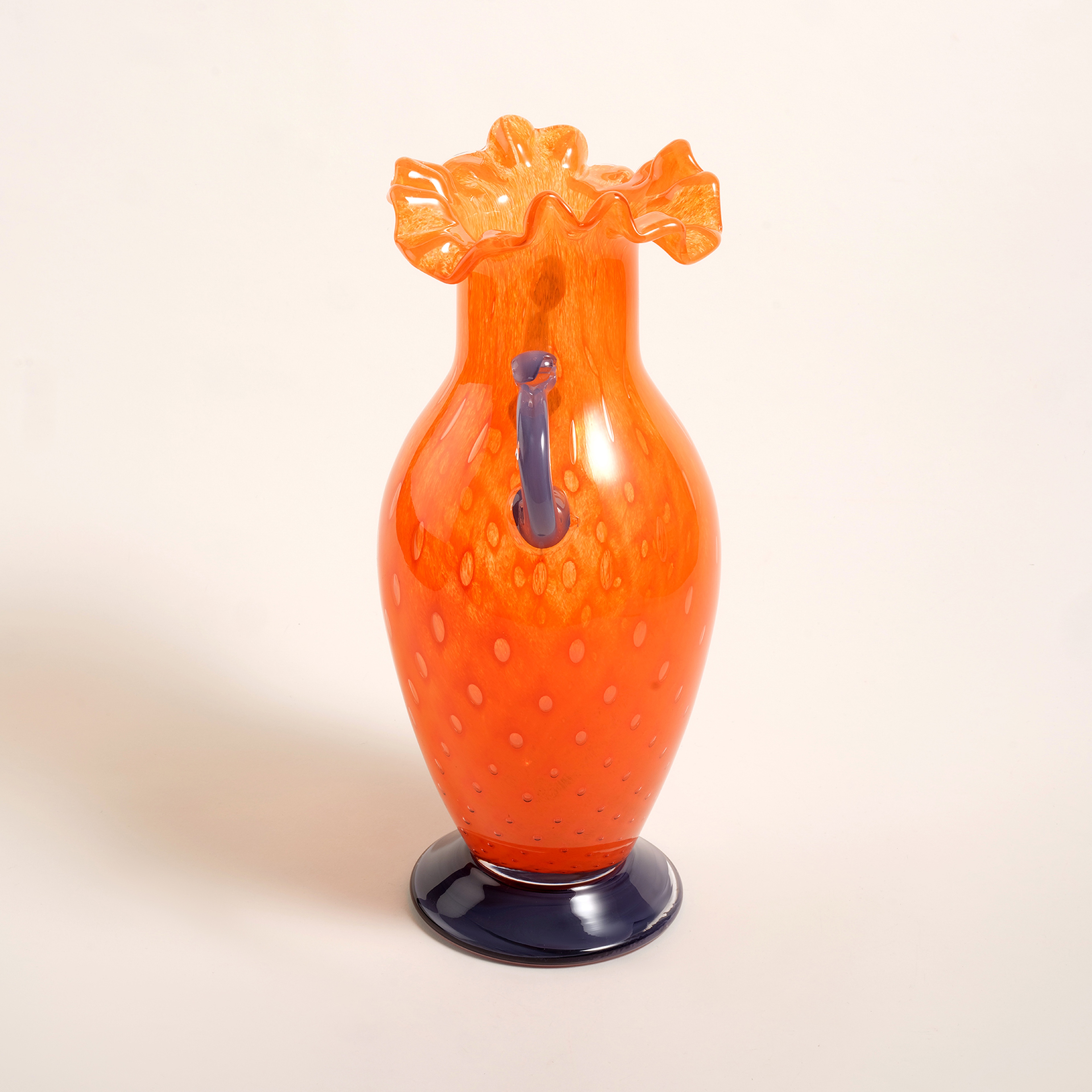 Baıta Cam Vazo 21x16x36 Cm Turuncu