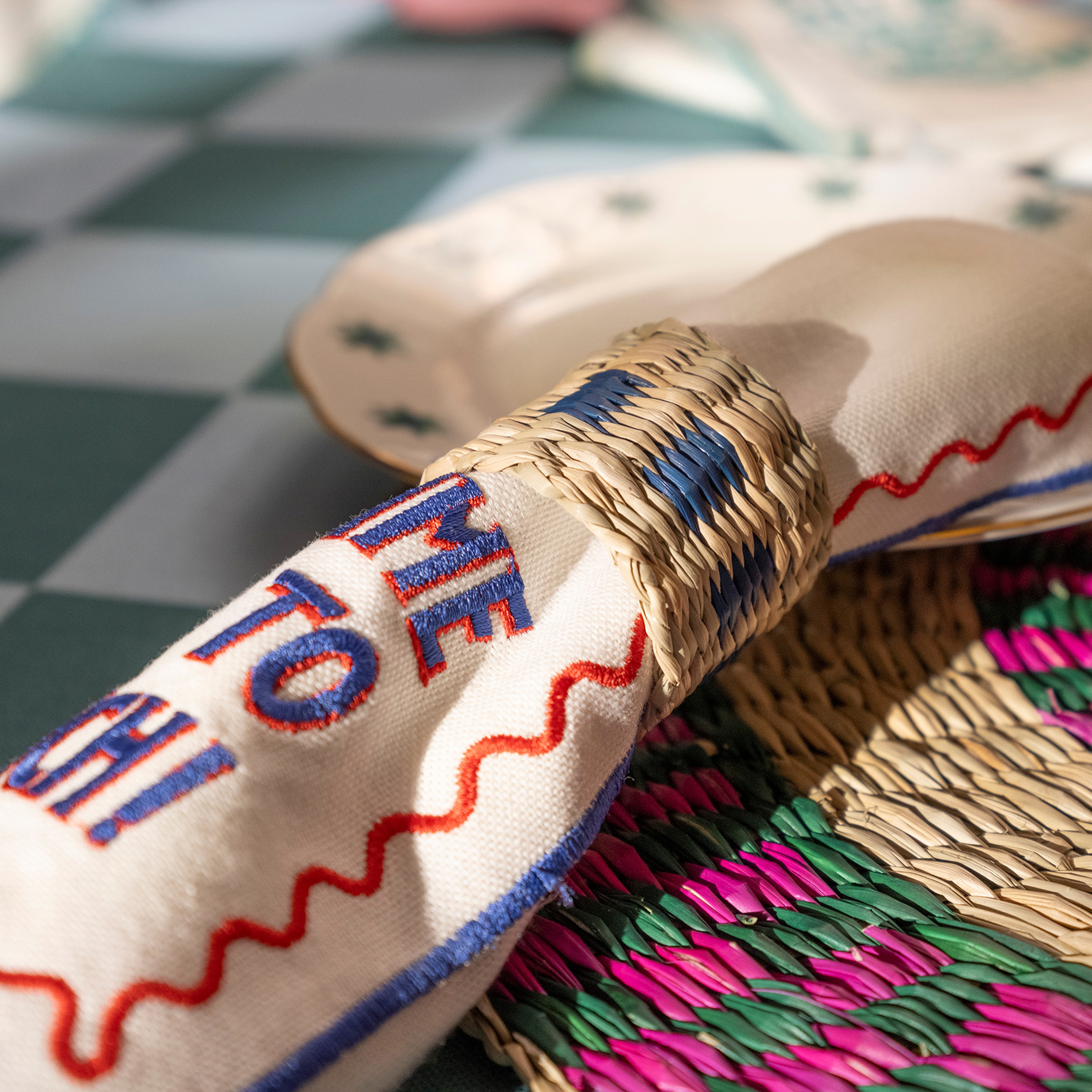 Tam Dao Deniz Çayırı Peçete Halkası 5 Cm Lacivert