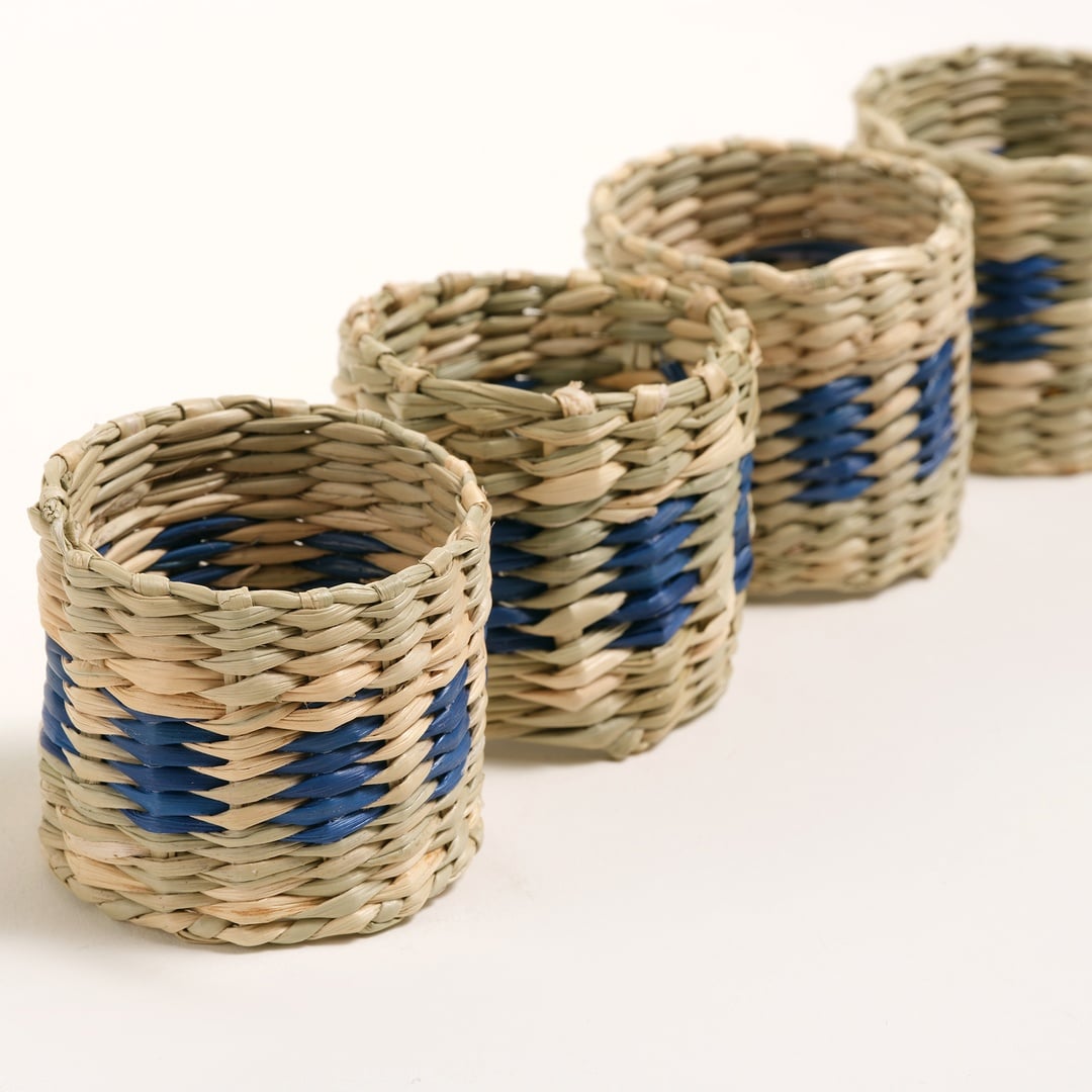 Tam Dao Deniz Çayırı Peçete Halkası 5 Cm Lacivert