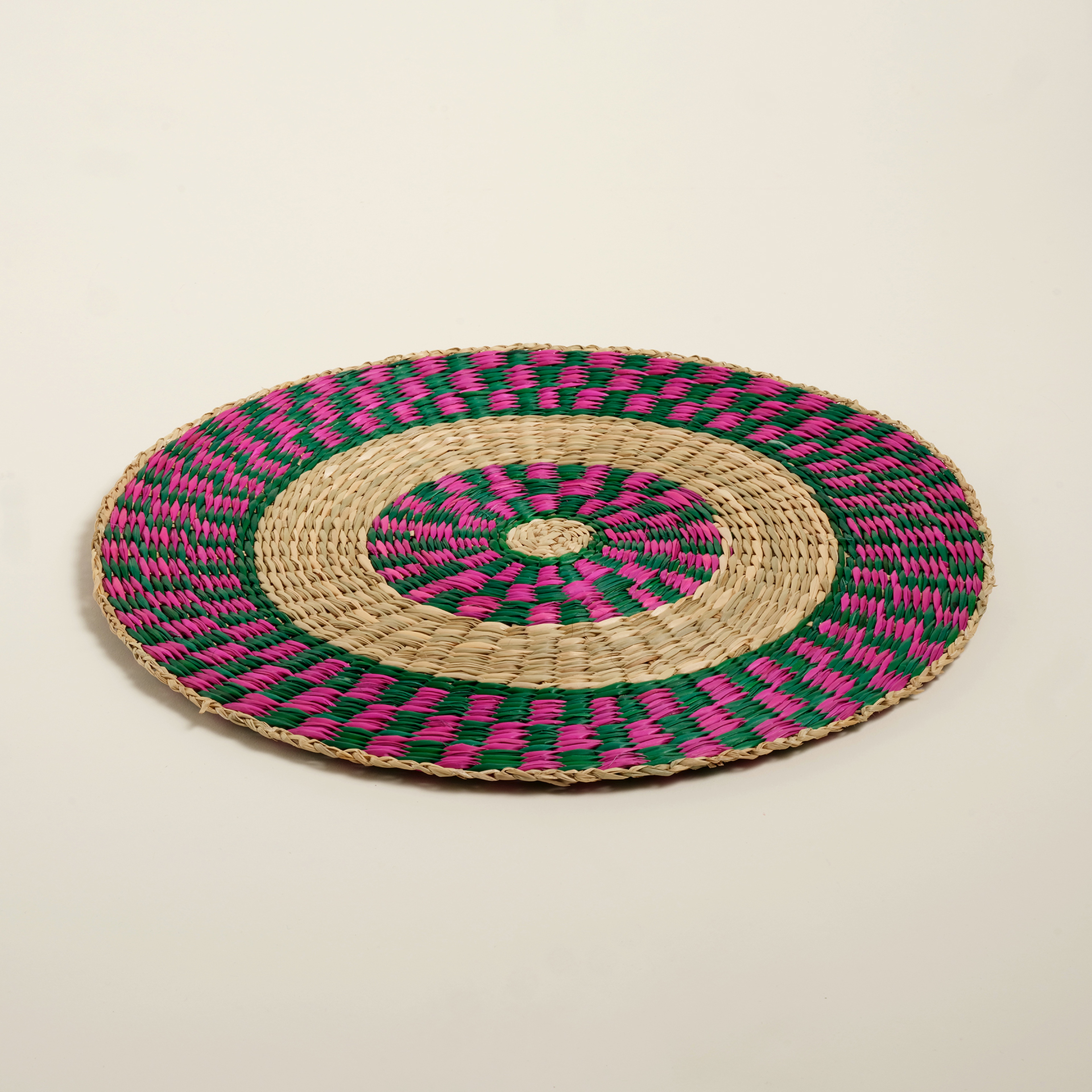 Tam Dao Deniz Çayırı Amerikan Servis 38 Cm Yeşil - Pembe