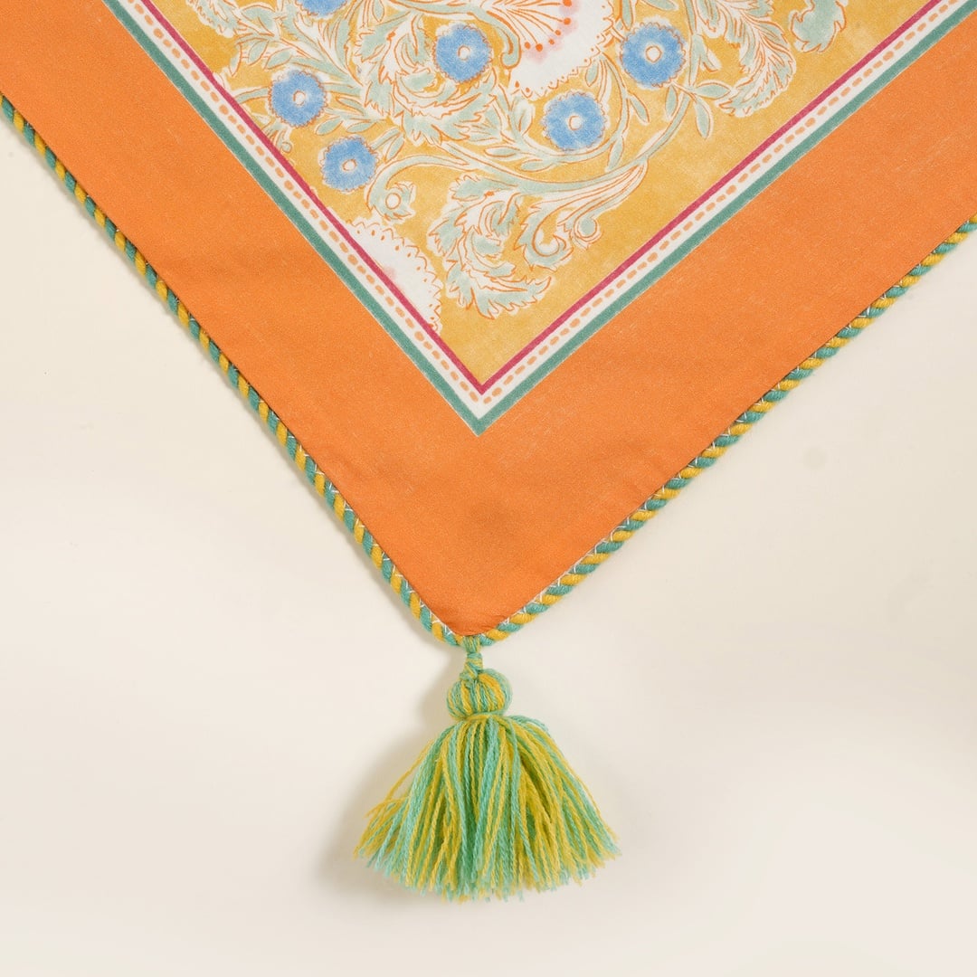 Sansad 200 Tc Püsküllü El İşi Nakışlı Kıng Sıze Pamuk Percale Nevresim Takımı 240x220 Cm Yeşil