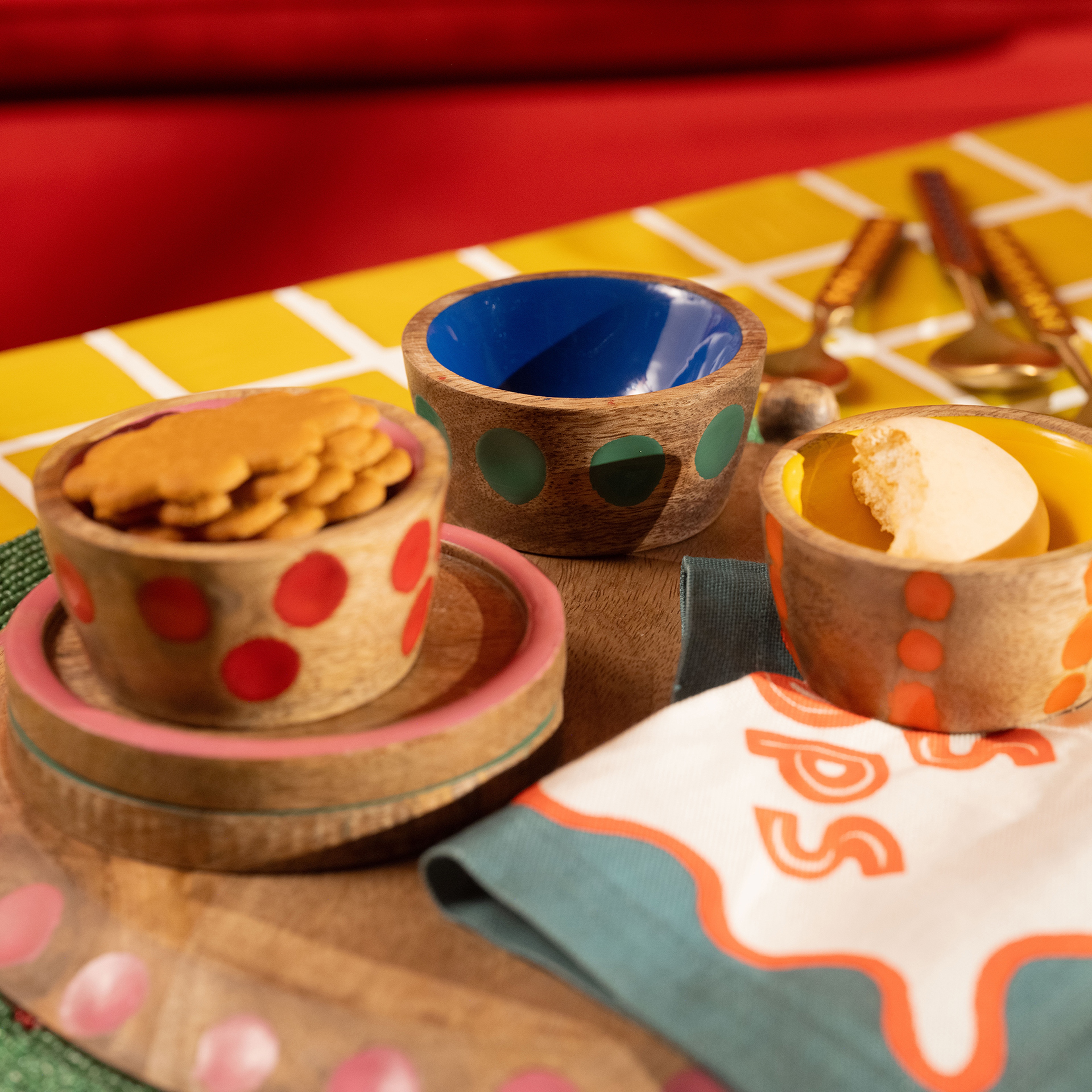 Lakrı Mango Ağacı Çerezlik 8x8x4 Cm Mavi