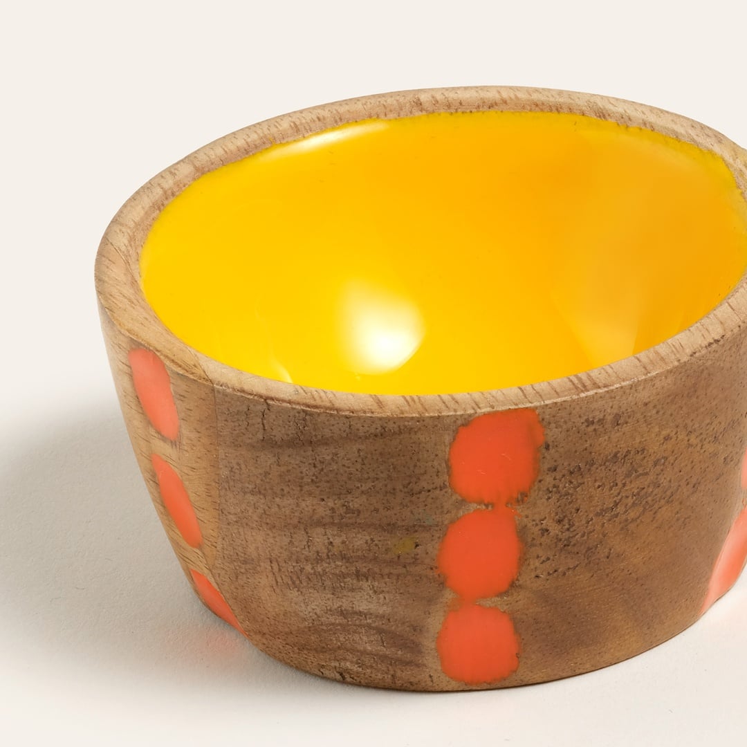 Lakrı Mango Ağacı Çerezlik 8x8x4 Cm Sarı