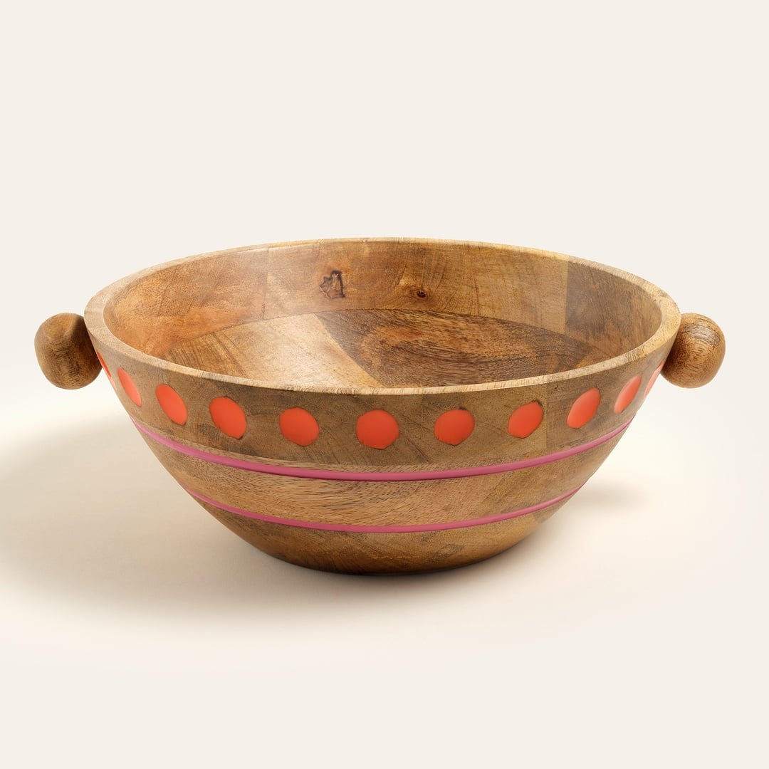 Lakrı Mango Ağacı Kase 36x30x12 Cm Turuncu