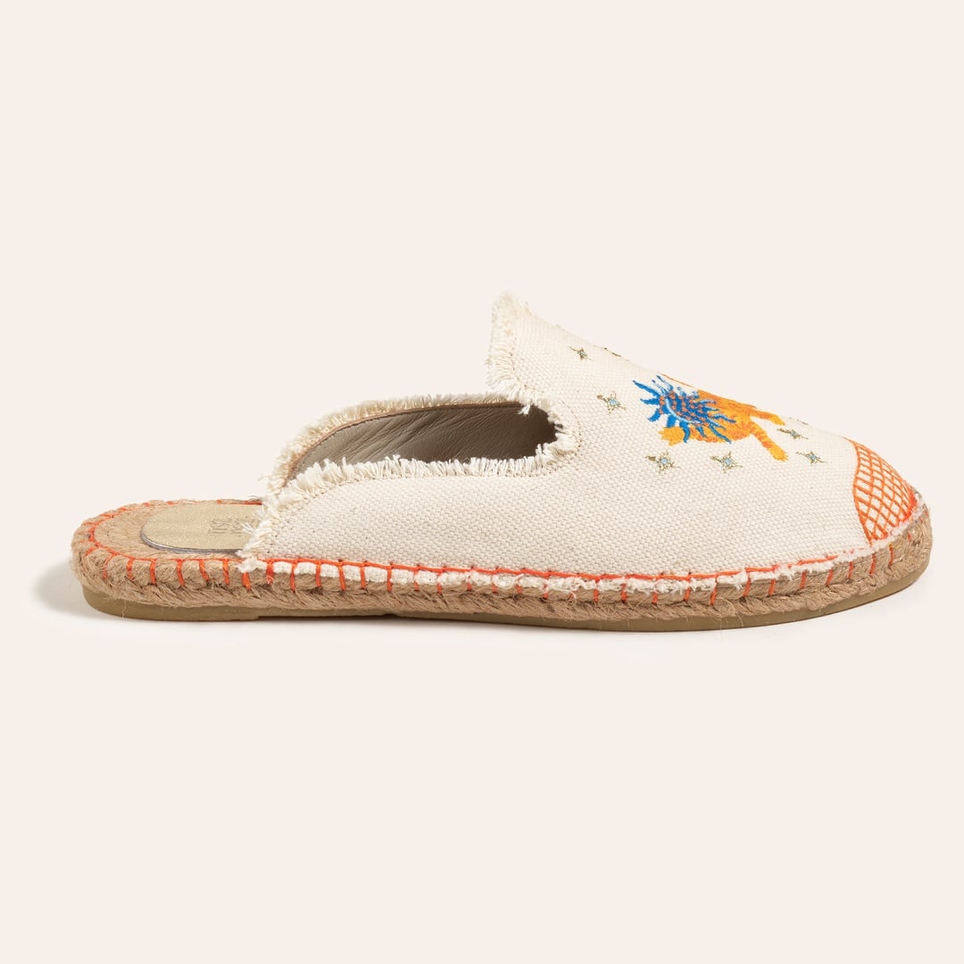 Florya Jüt Terlik 37-40 Ekru - Turuncu