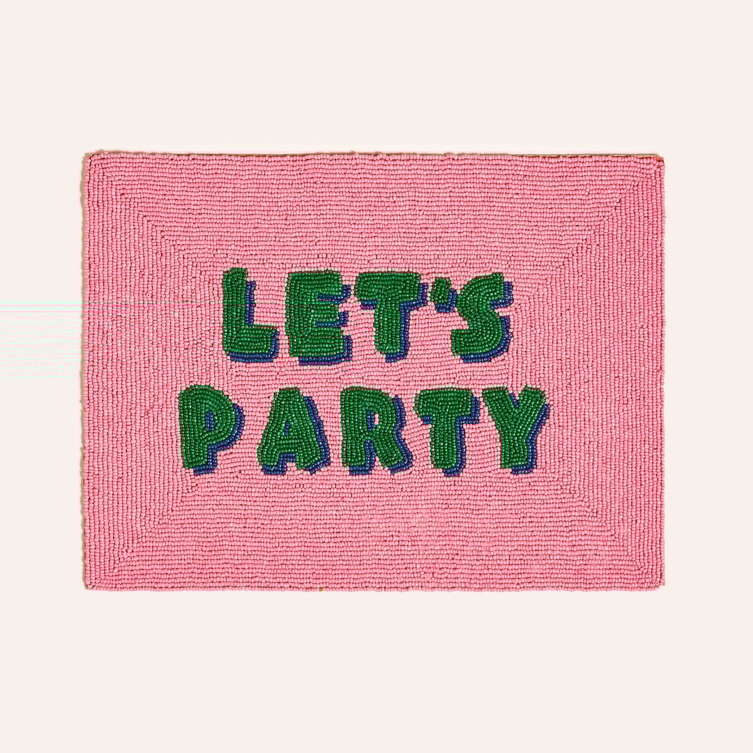 Khanpur Cam Boncuk Amerikan Servis 30x40 Cm Pembe