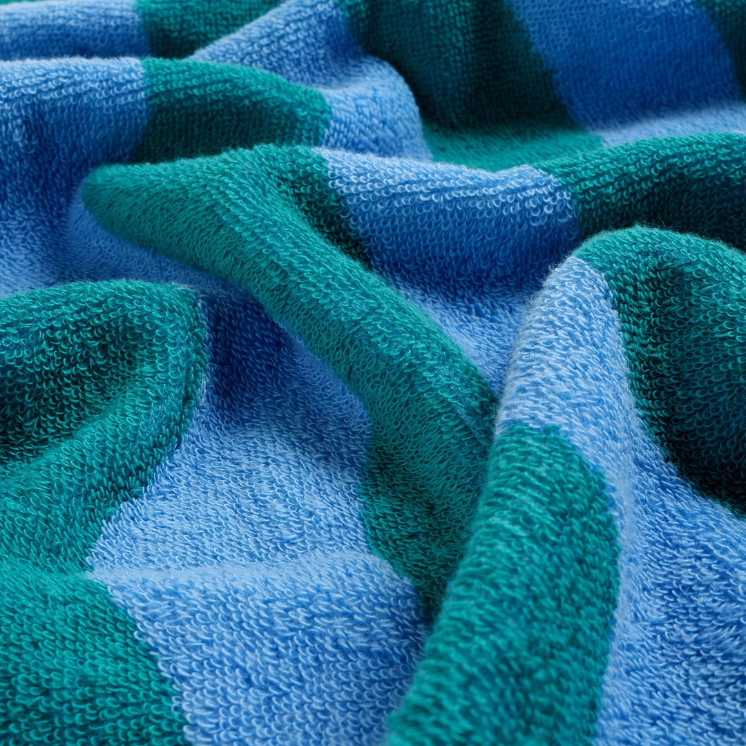 Tabea Pamuk Pamuk %100 Pamuk Yüz Havlusu 50x90 Cm Yeşil - Mavi