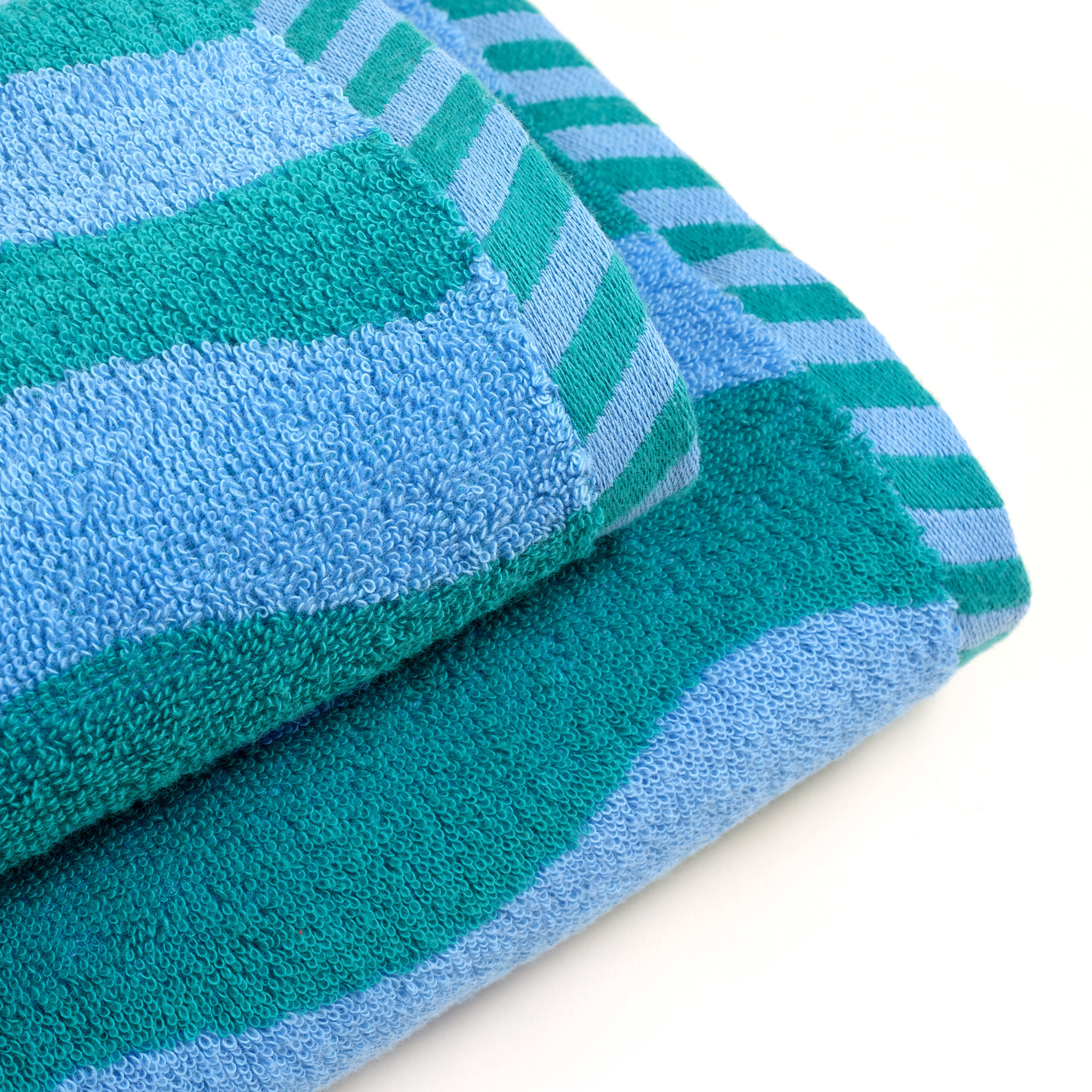 Tabea Pamuk Pamuk %100 Pamuk Yüz Havlusu 50x90 Cm Yeşil - Mavi