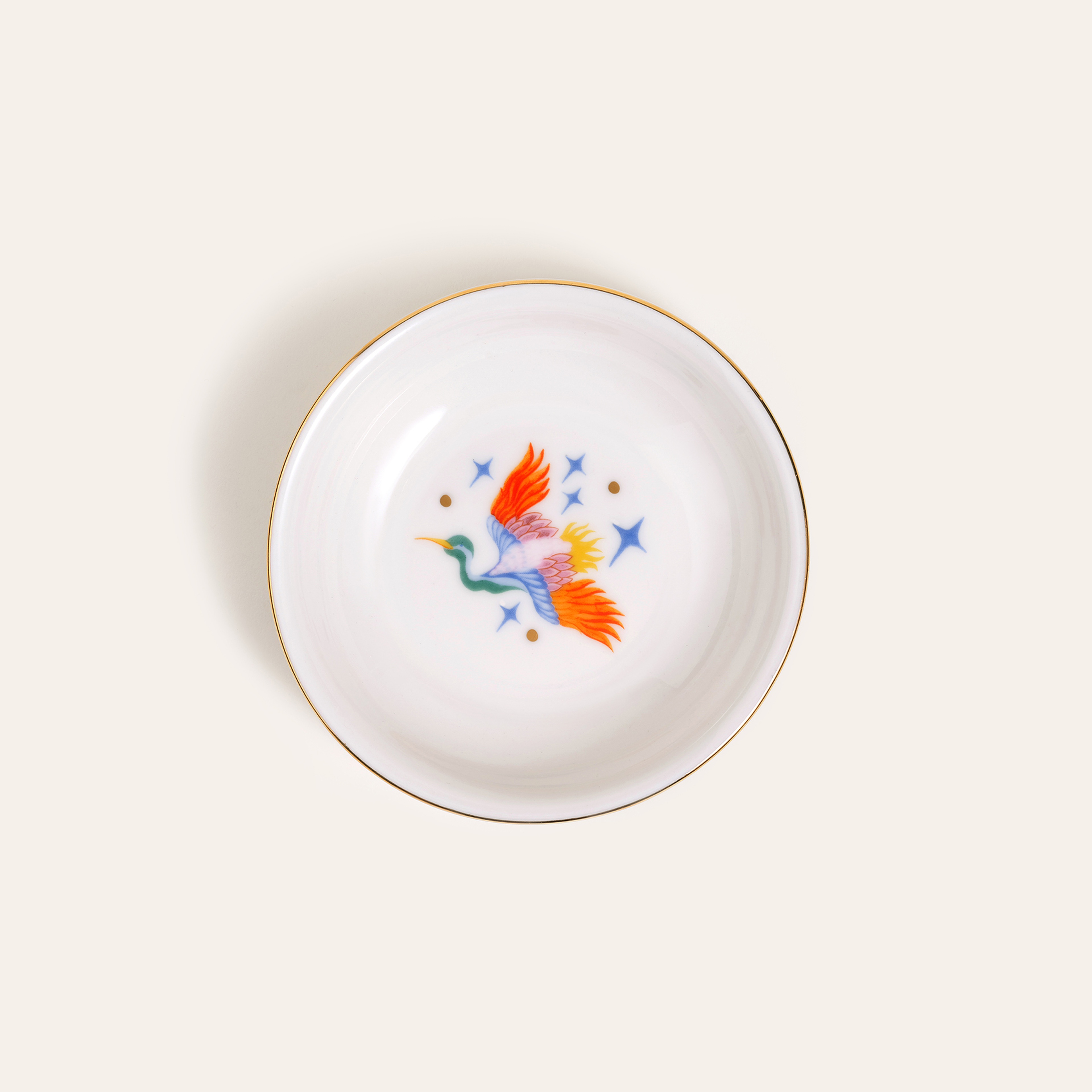 Emet Porselen Kase 11x11x2.9 Cm Renkli