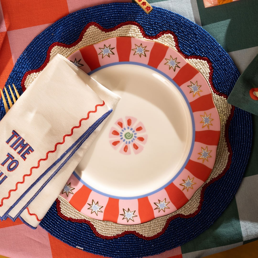 Emet Porselen Yemek Tabağı 27 Cm Renkli