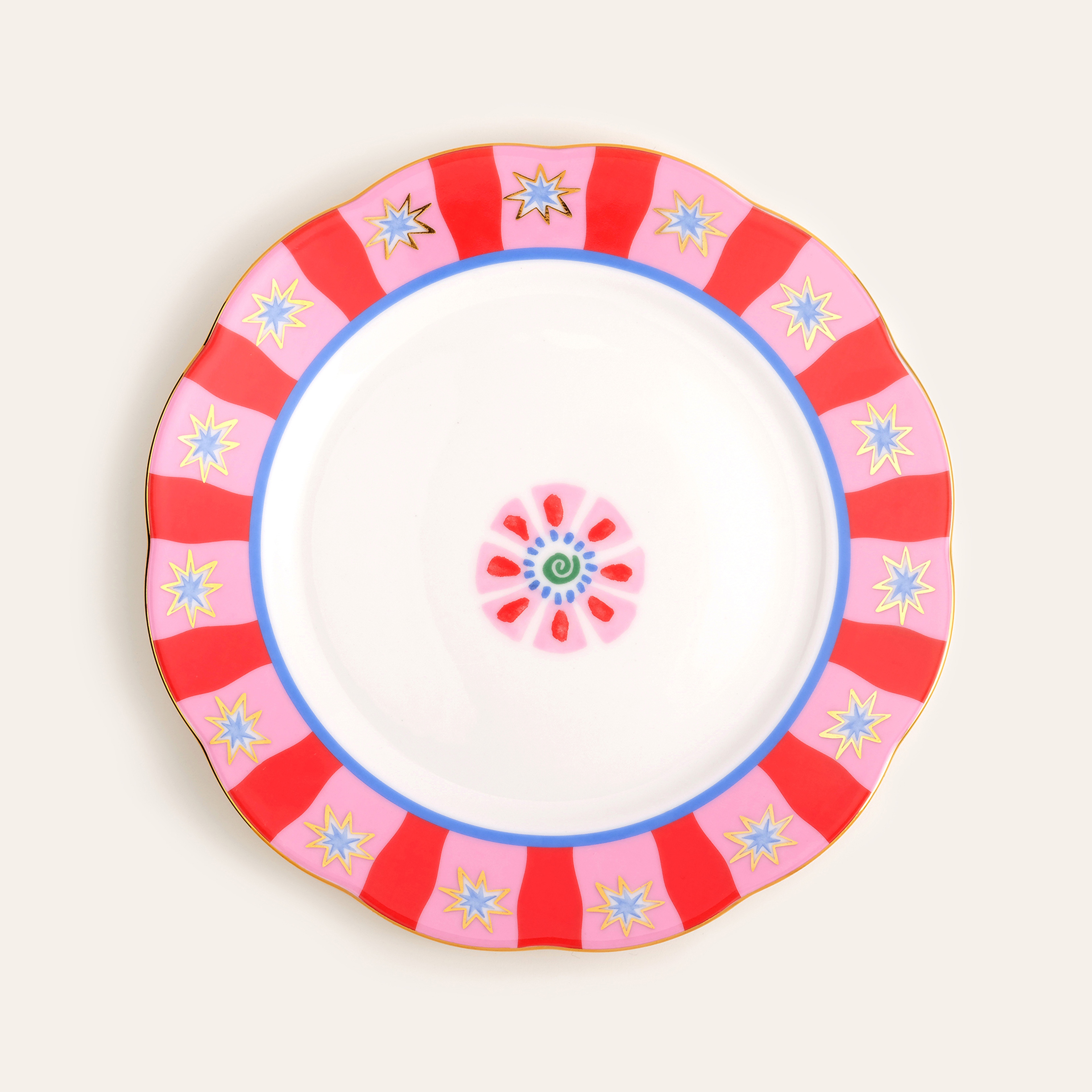 Emet Porselen Yemek Tabağı 27 Cm Renkli