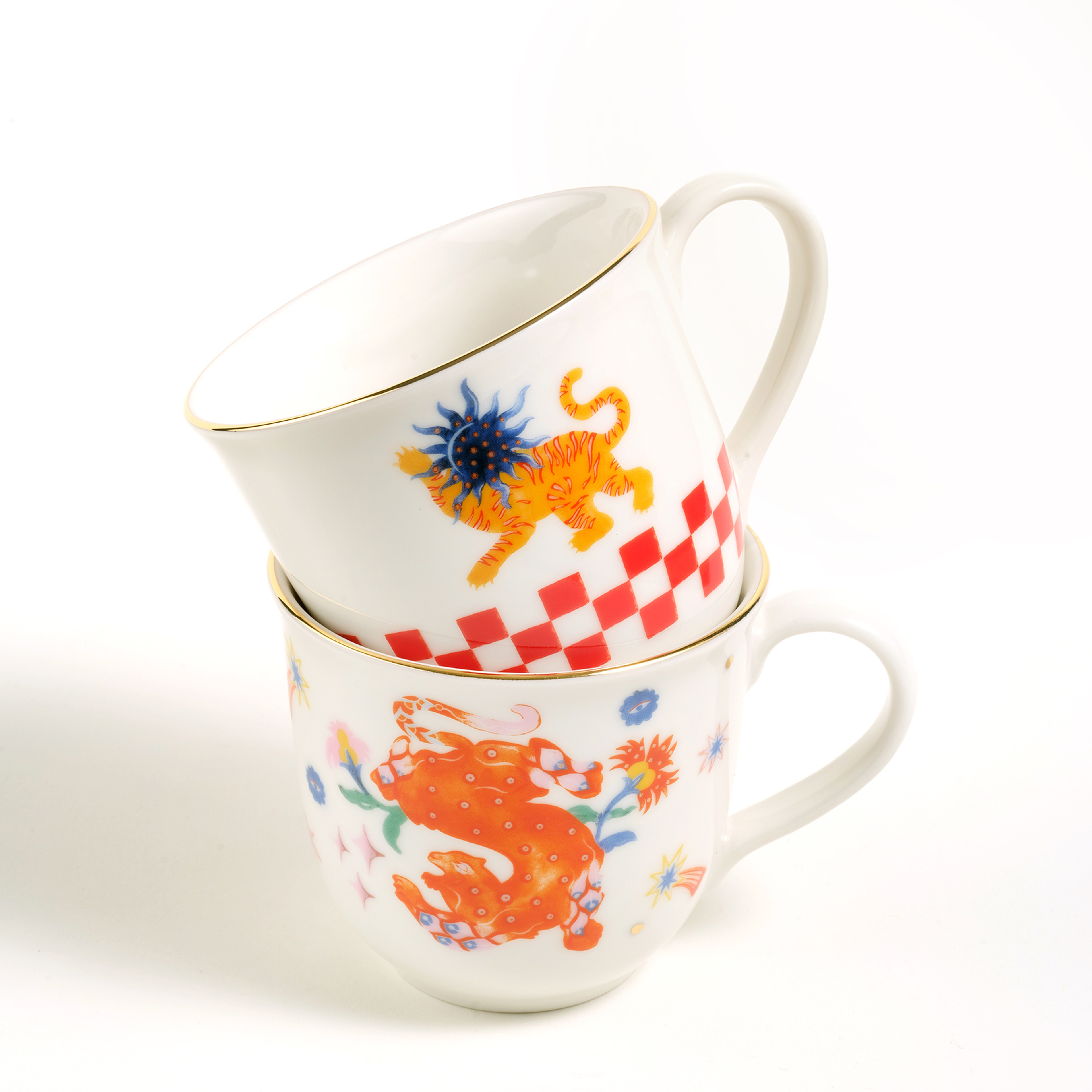 Emet Porselen Kupa 320 Ml Renkli