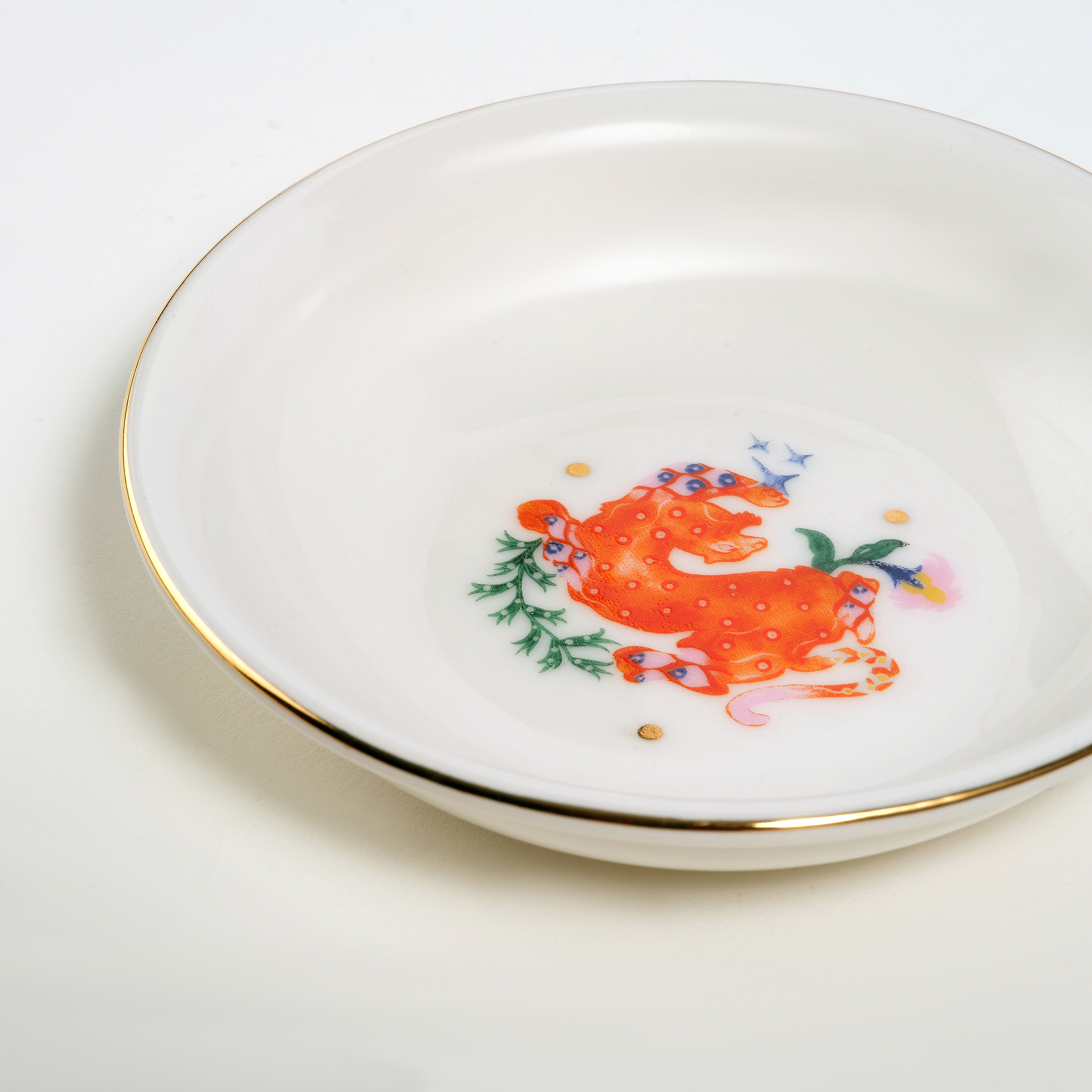 Emet Porselen Kase 11x11x2.9 Cm Renkli