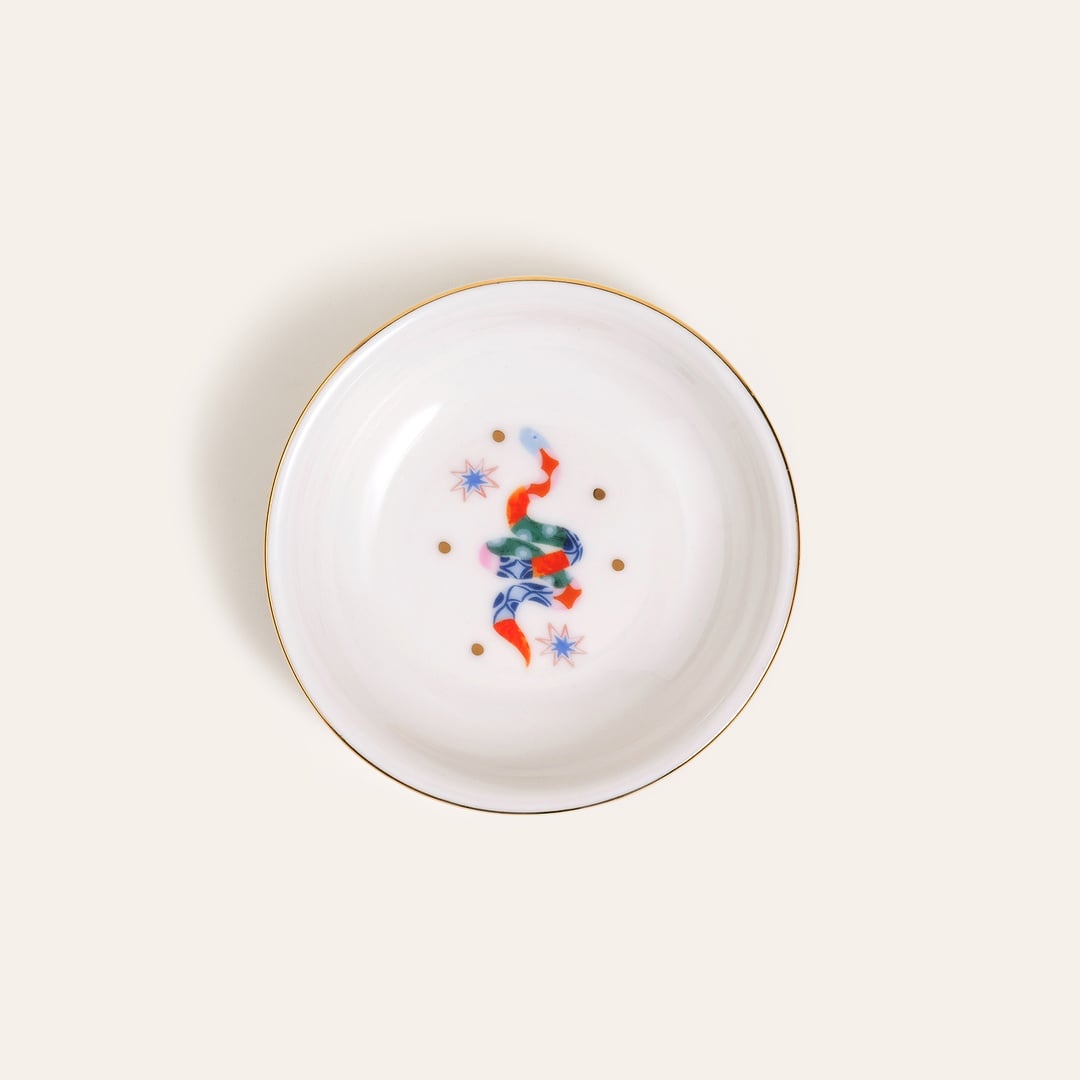 Emet Porselen Kase 11x11x2.9 Cm Renkli