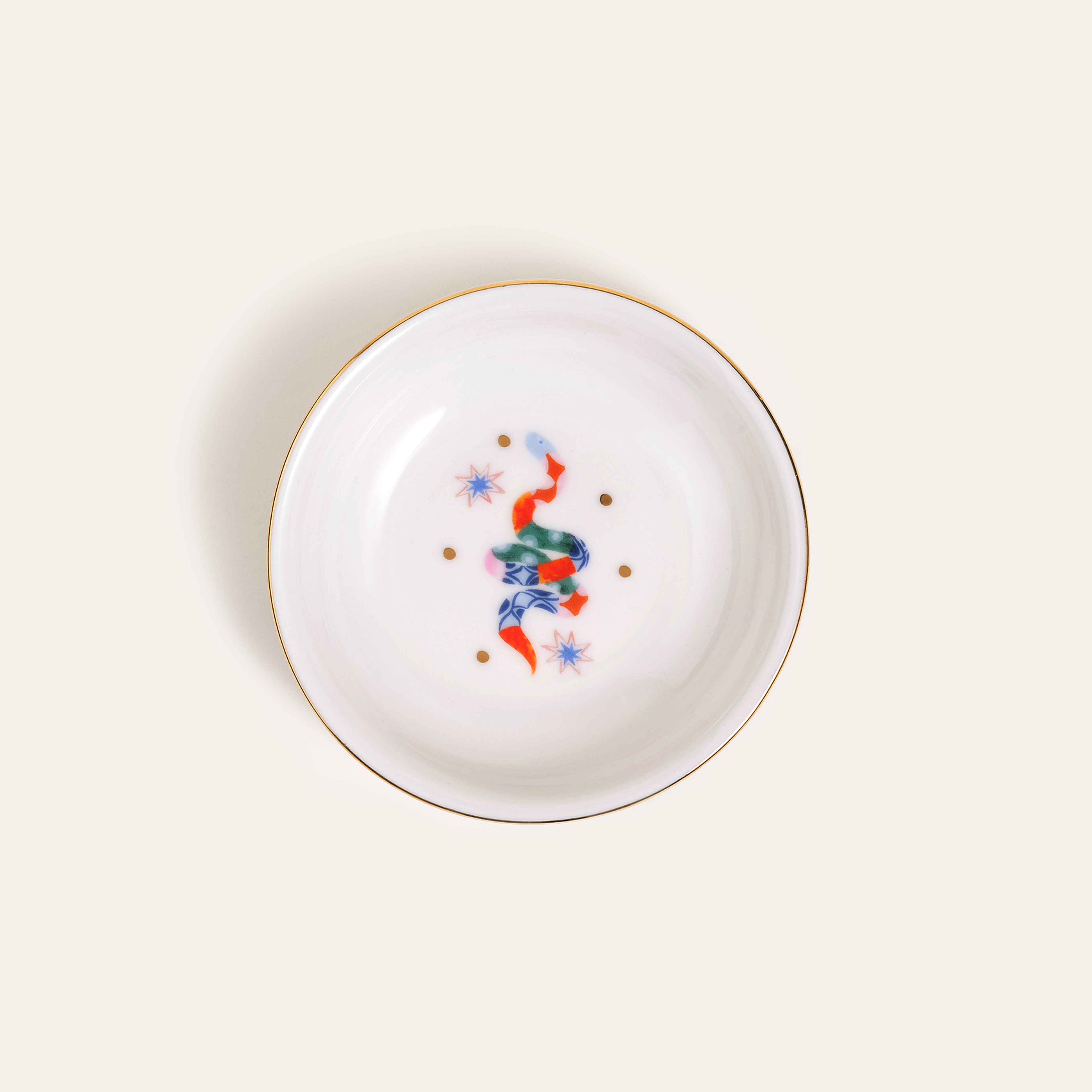 Emet Porselen Kase 11x11x2.9 Cm Renkli