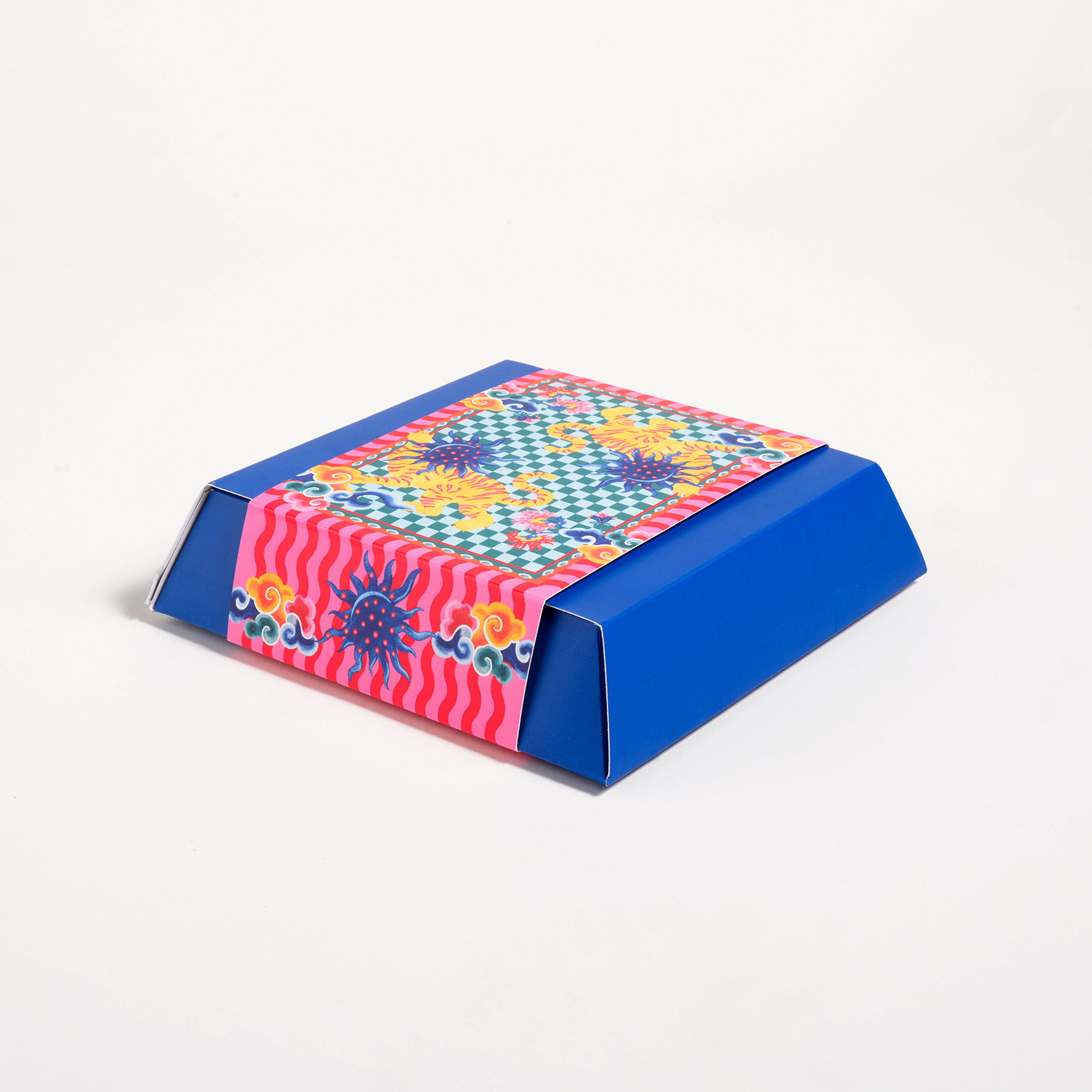 Pera Dijital Baskılı Pamuk Pamuk İpek Pareo 140x140 Cm Mavi