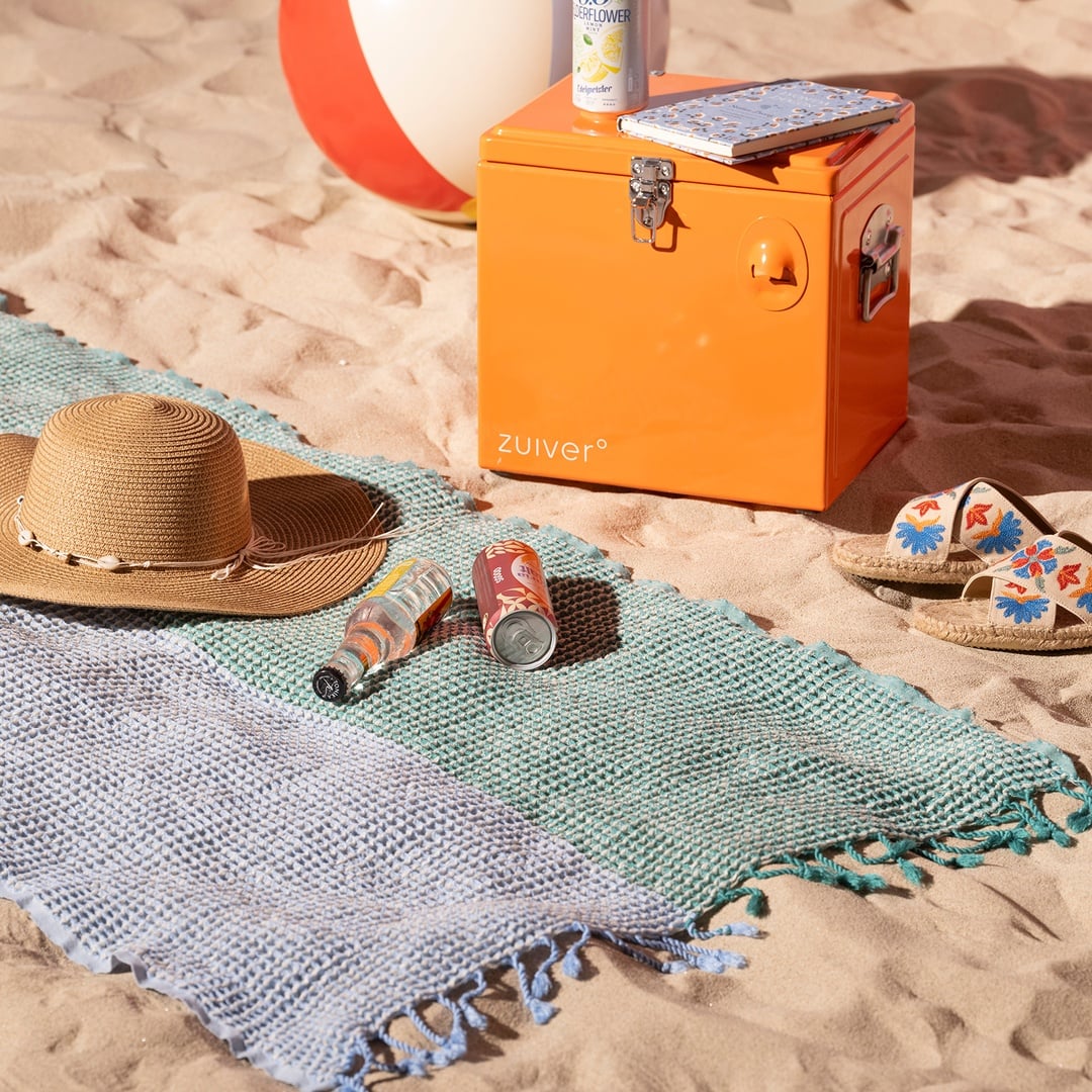 Baklan Waffle Pamuk Pamuklu Peştamal 90x170 Cm Yeşil - Mavi