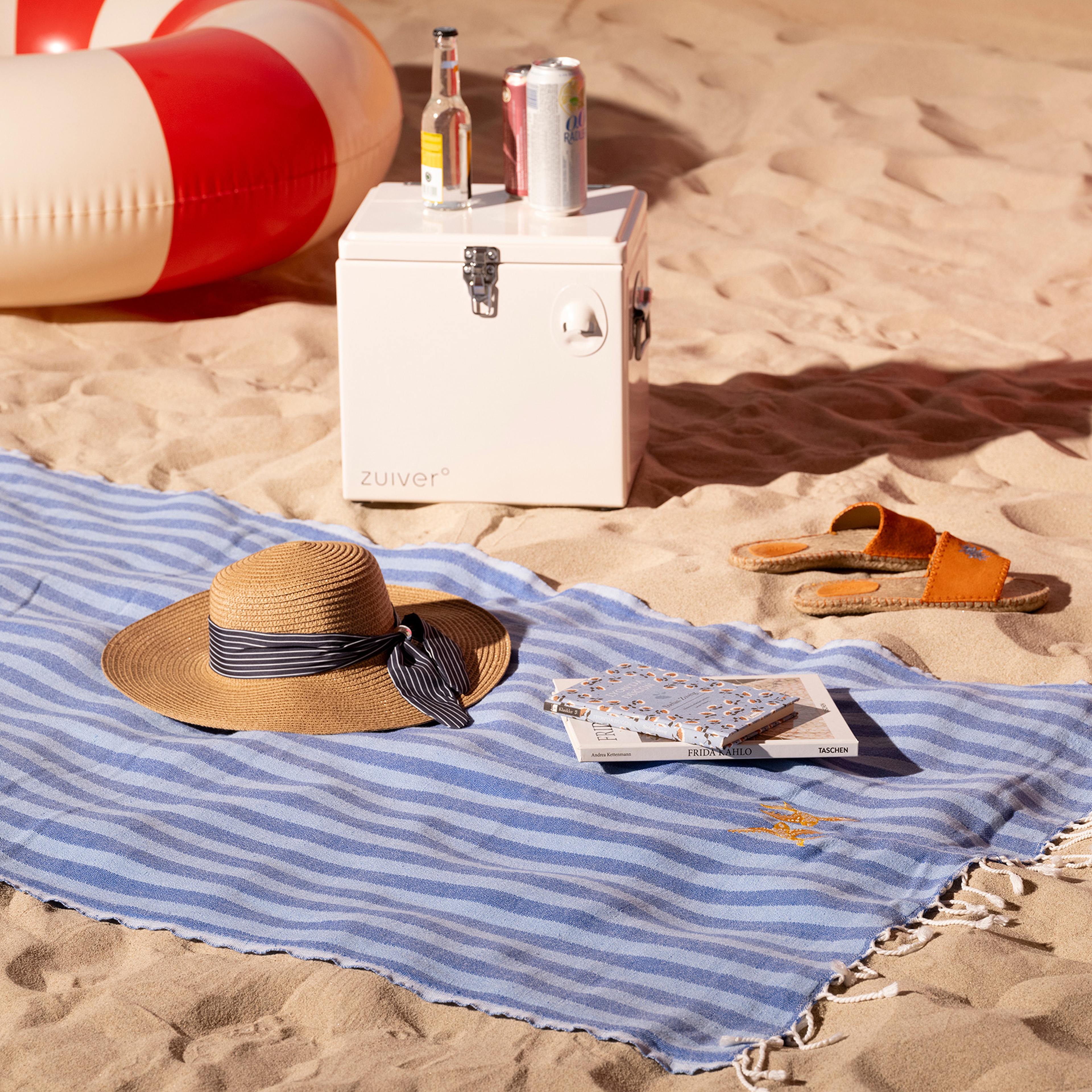 Baklan Nakışlı Pamuk Pamuklu Peştamal 90x170 Cm Mavi