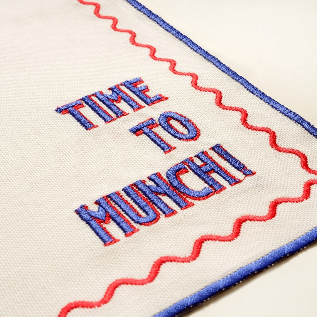 Nilüfer Nakışlı Pamuk Peçete 45x45 Cm Yeşil - Mavi