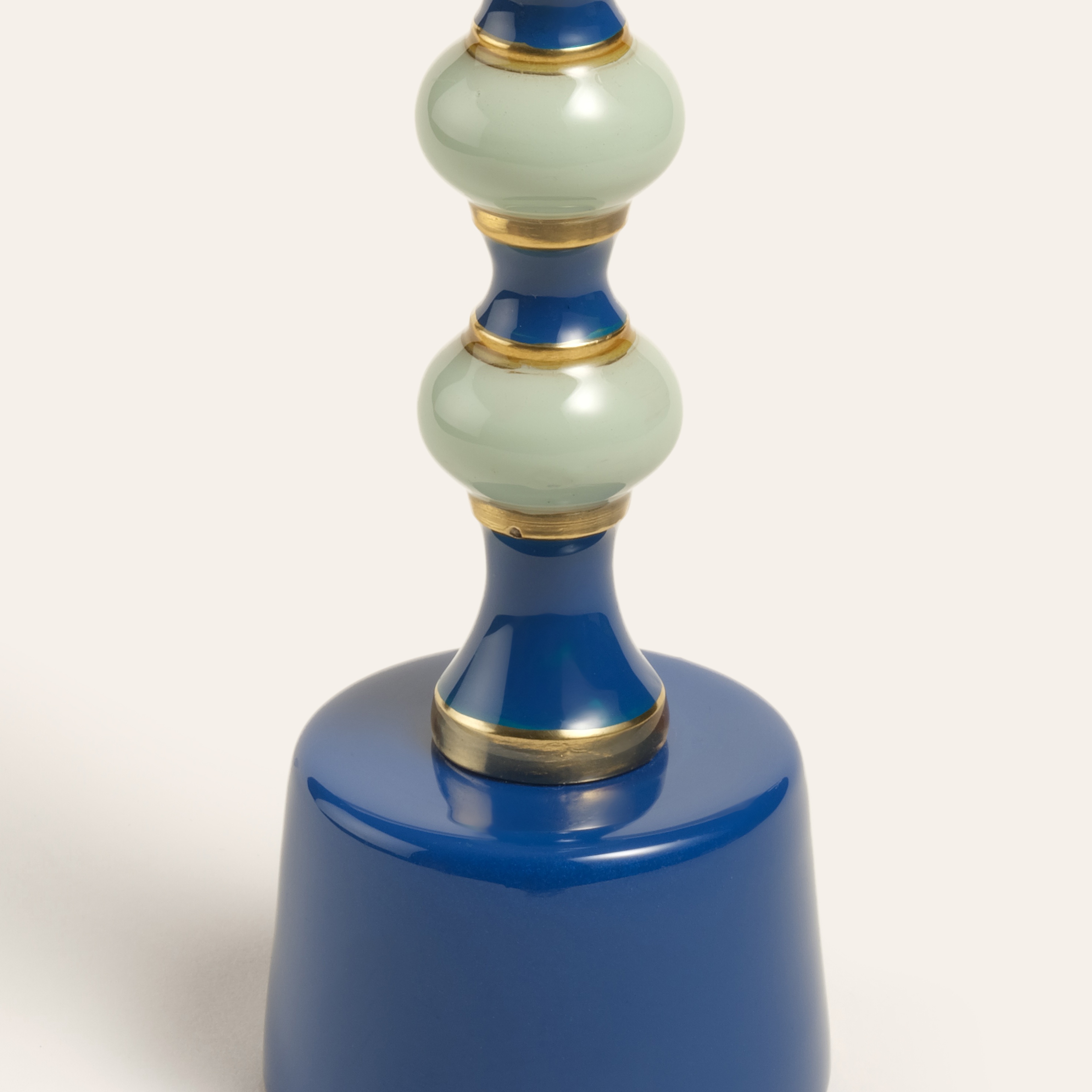 Nanpur Metal Şamdan 7x7x28 Cm Mavi