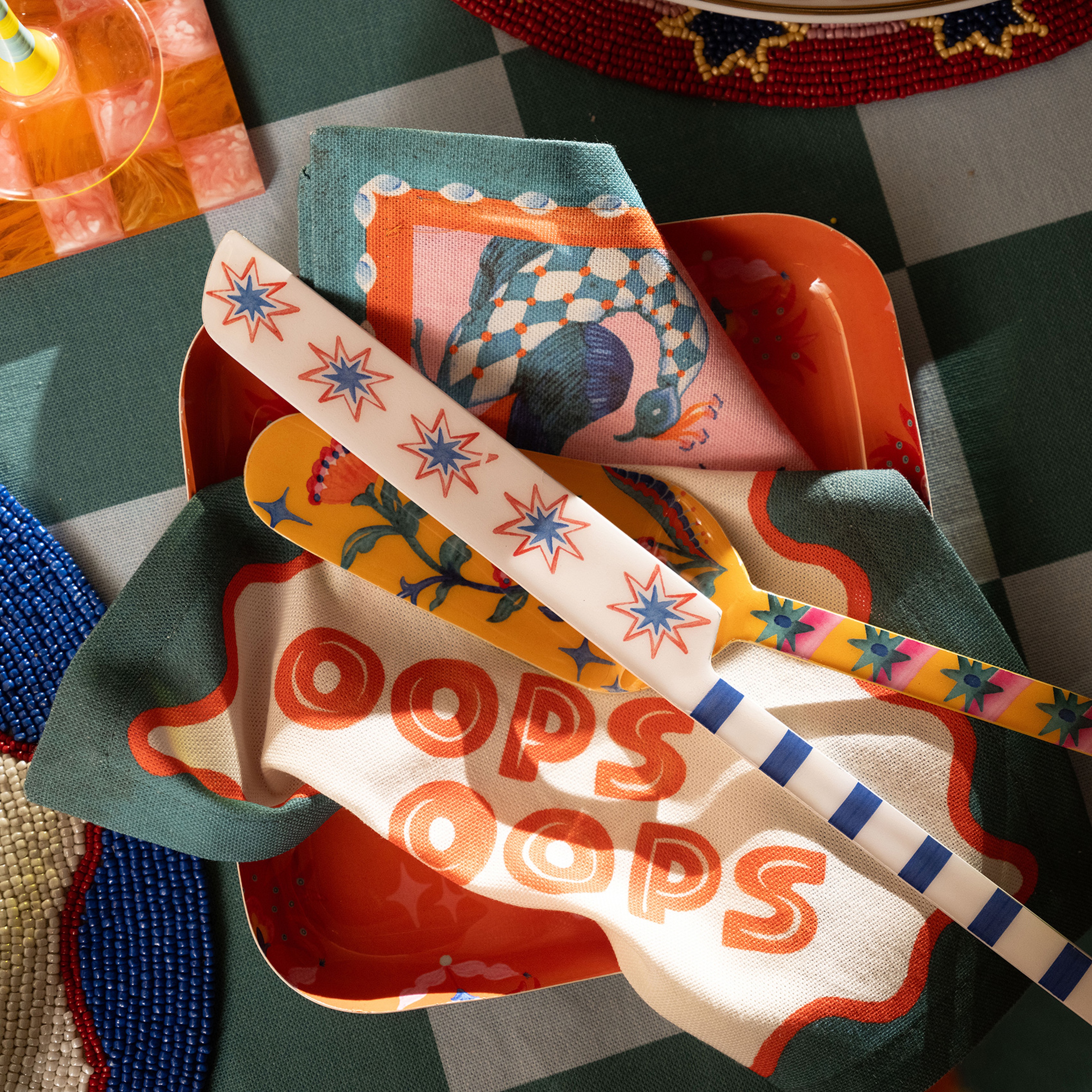 Rampur Çelik Servis Seti 30x10x2 Cm Sarı