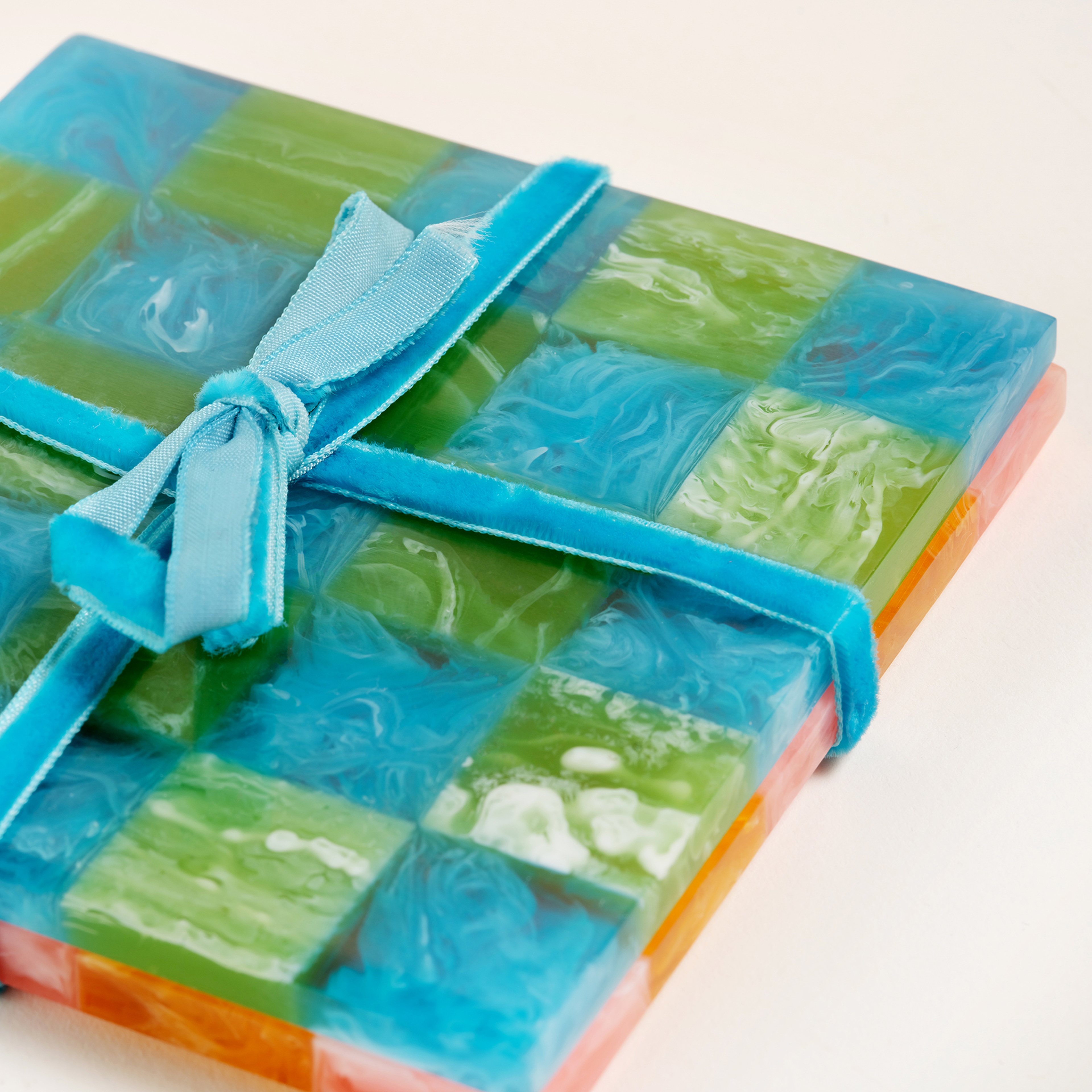 Tanda Reçine Bardak Altlığı 10x10x1 Cm Renkli