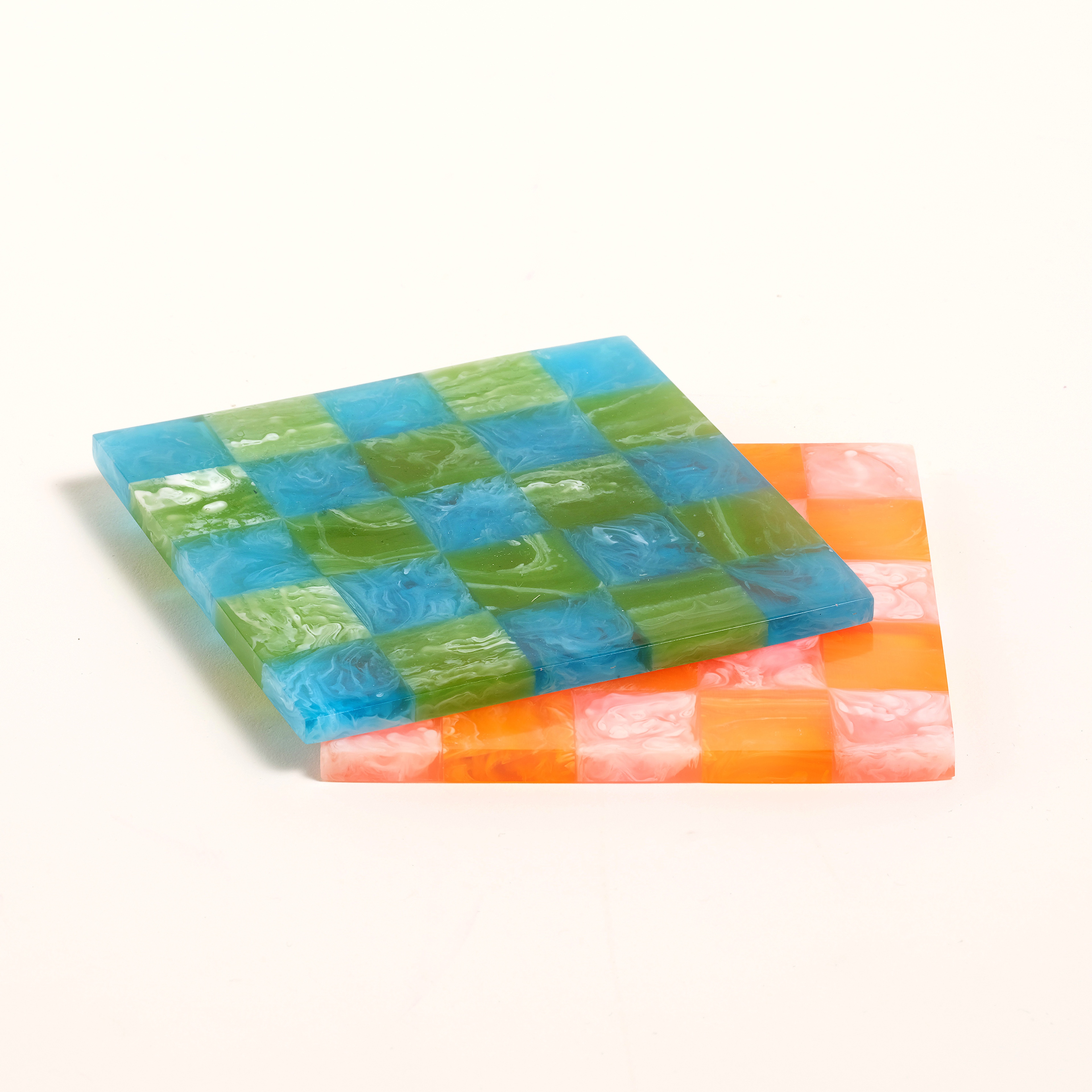 Tanda Reçine Bardak Altlığı 10x10x1 Cm Renkli