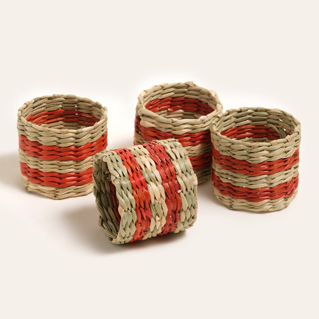 Tam Dao Deniz Çayırı Peçete Halkası 5 Cm Turuncu