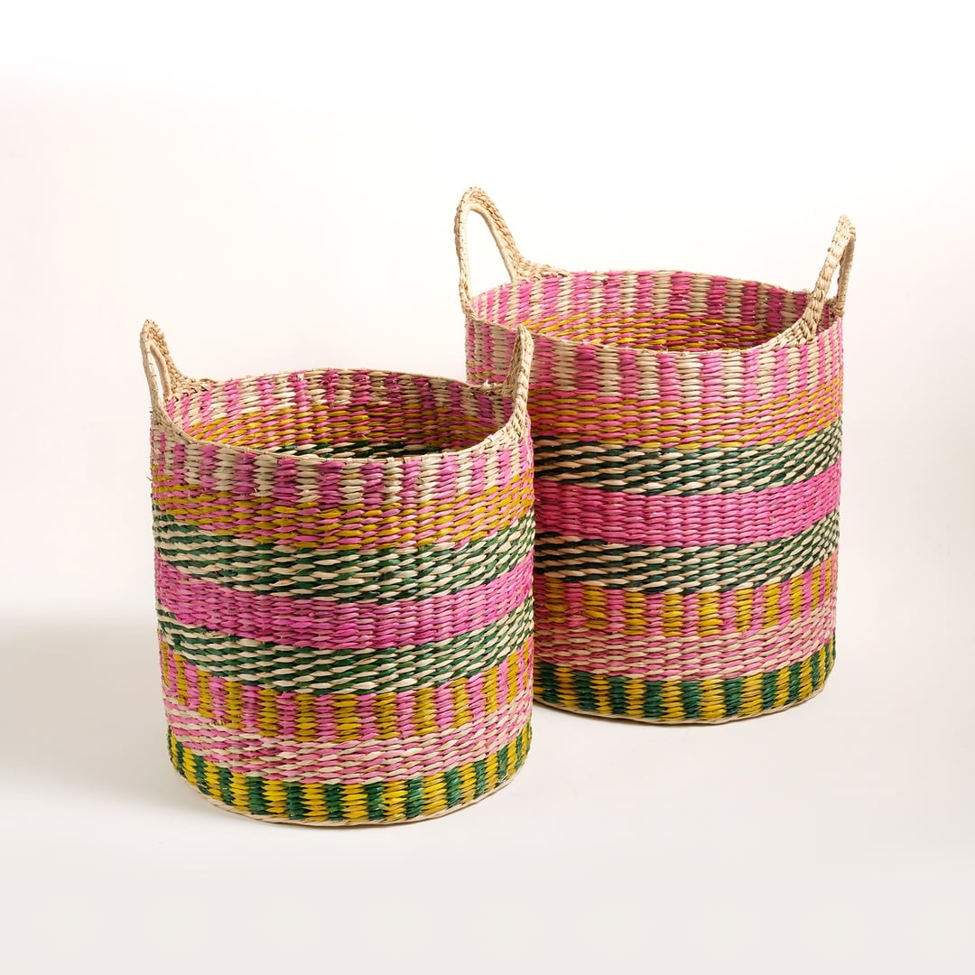 Tam Dao Deniz Çayırı Sepet 31x29 Cm Renkli